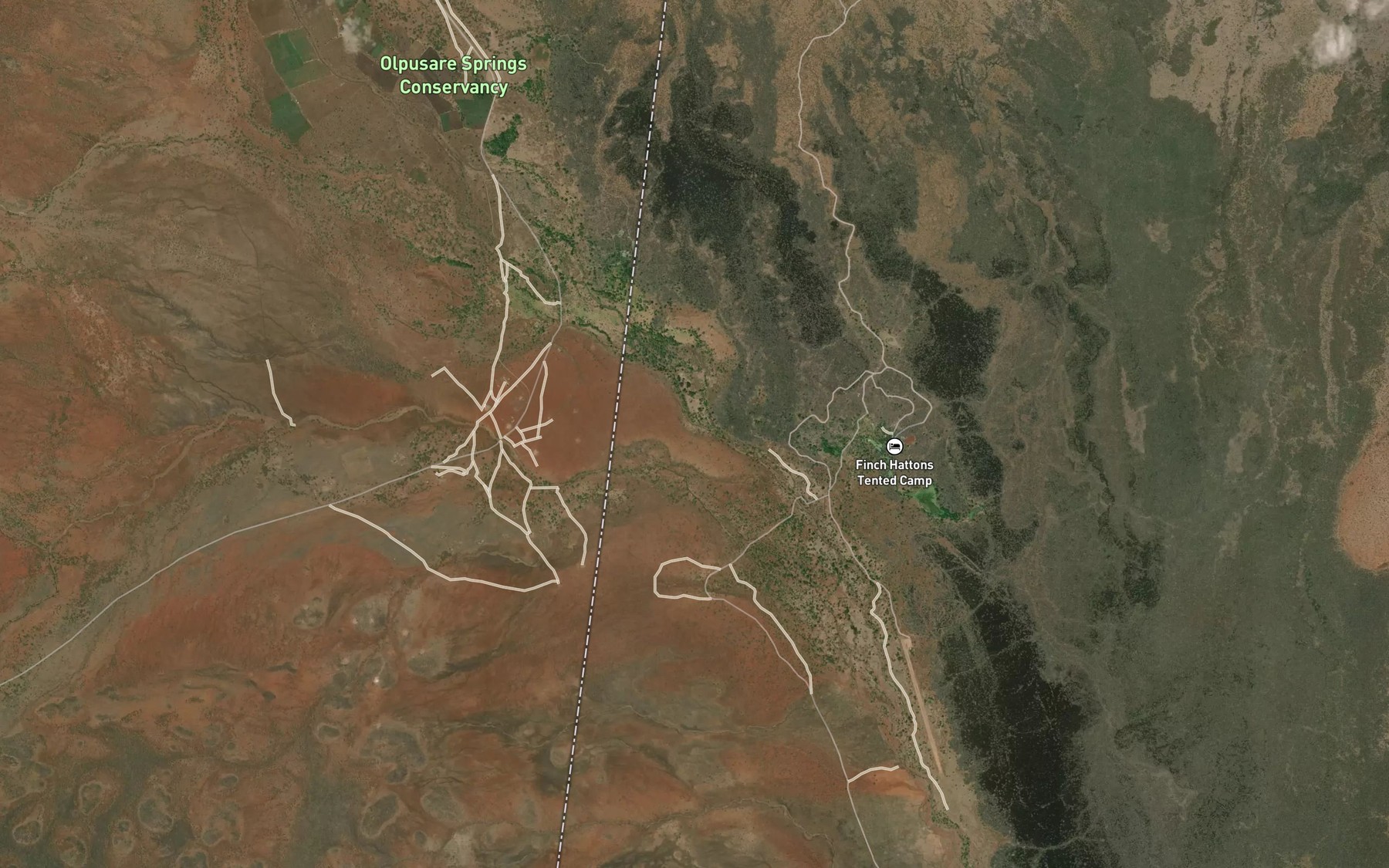 Satellite map of the Ekuku
