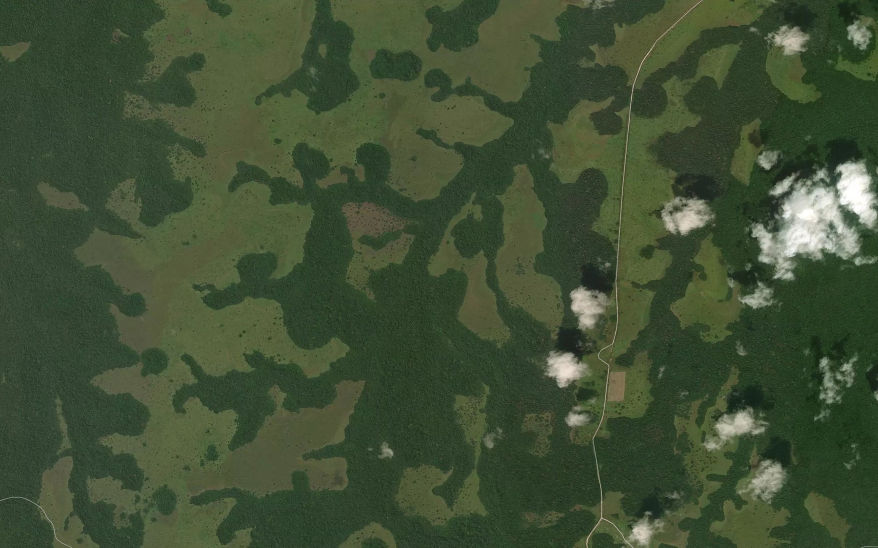 Satellite map of the Ebana