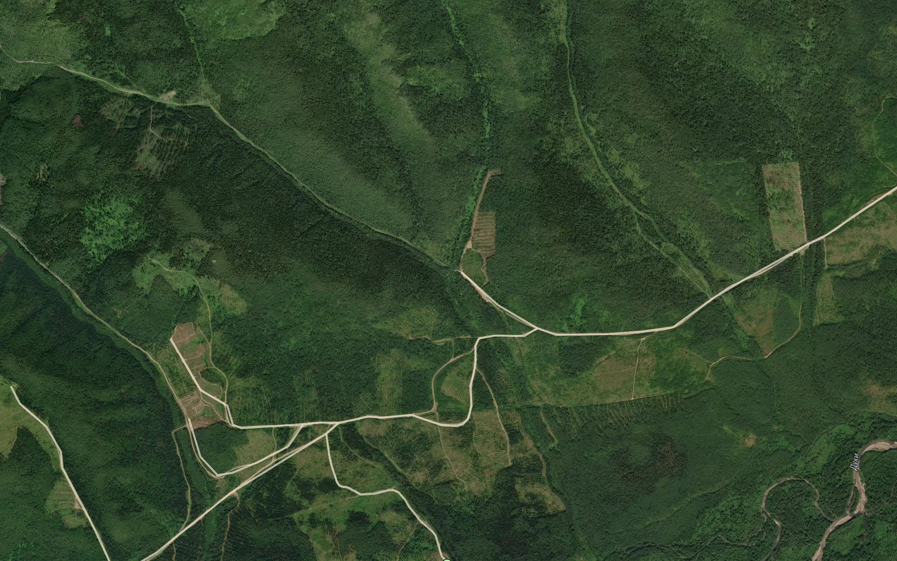 Satellite map of the Pravyy Podkhrebetnyy