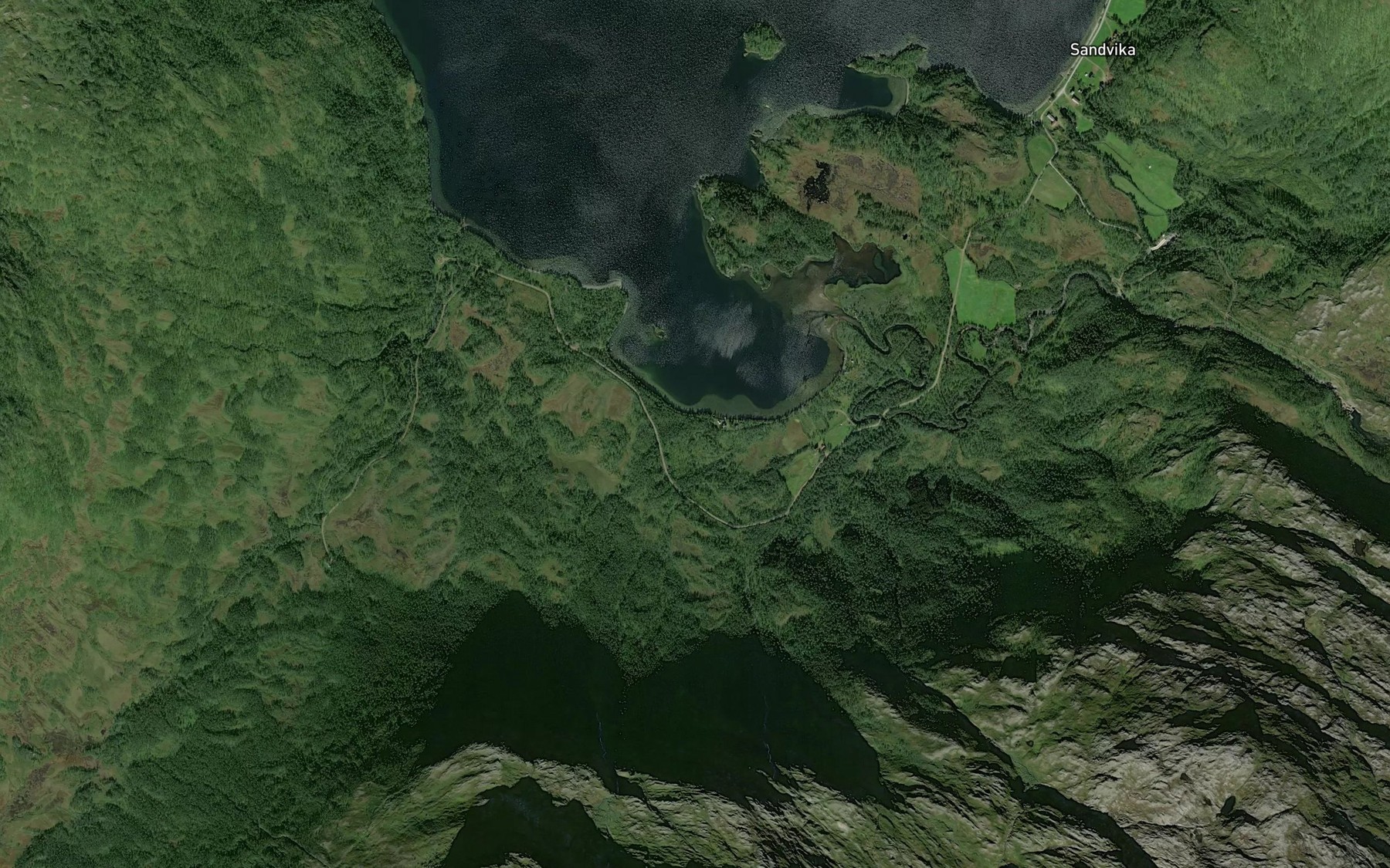 Satellite map of the Eilertbekken