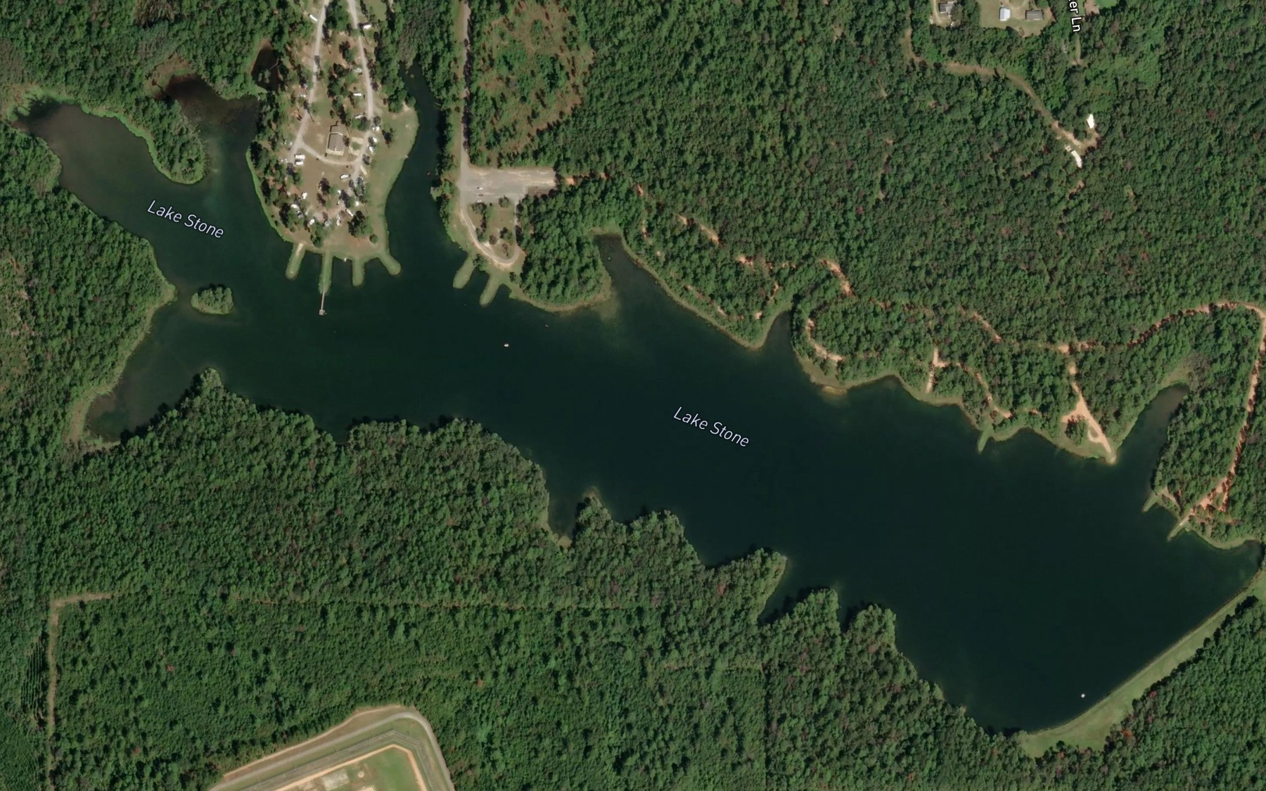 Satellite map of the Lake Stone