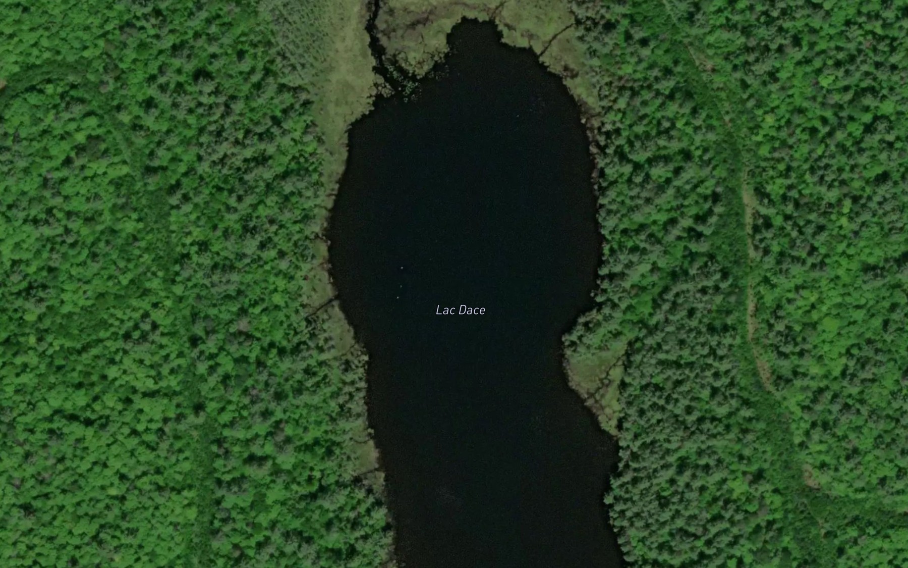 Satellite map of the Lac Dace