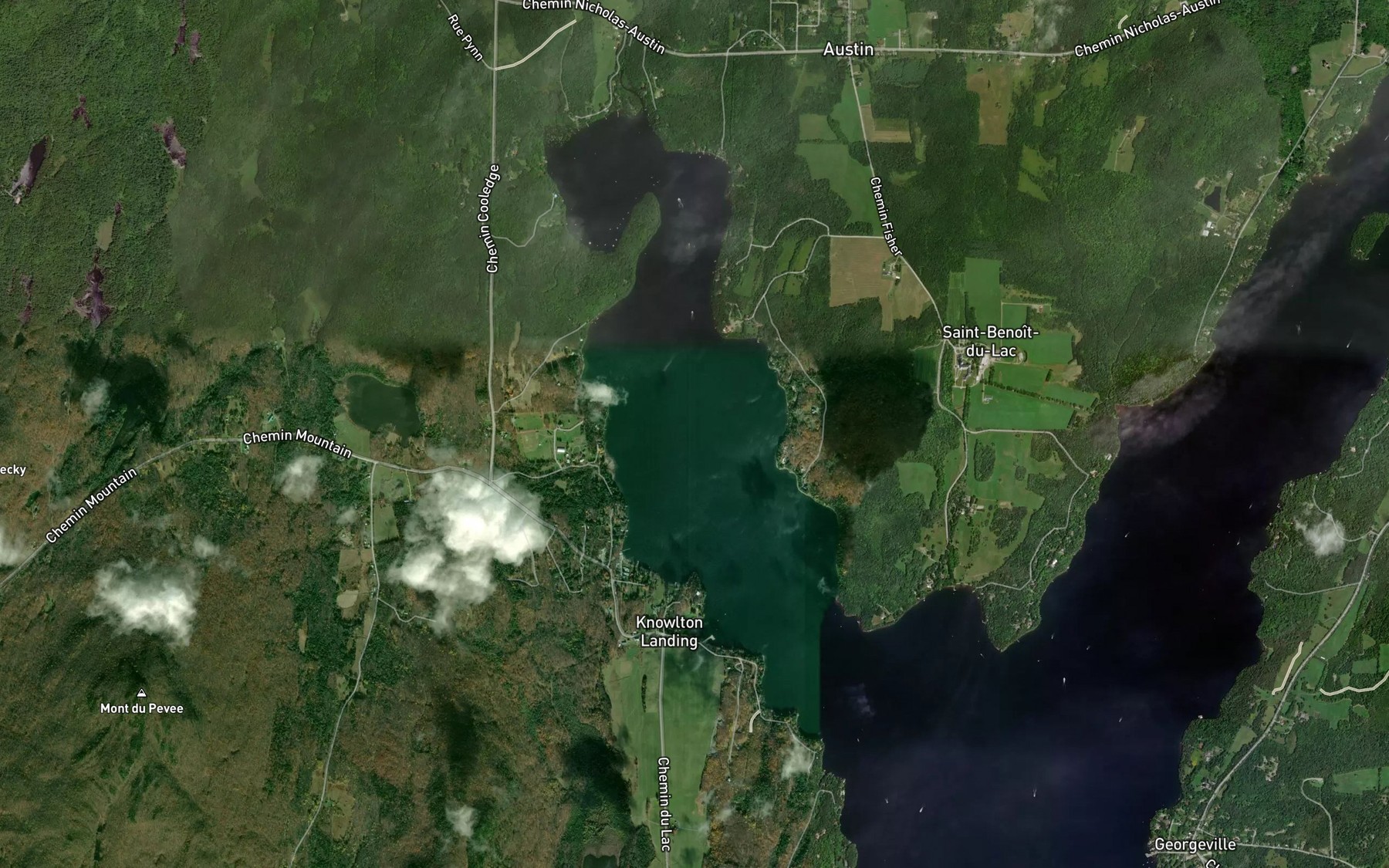 Satellite map of the Baie Sargent