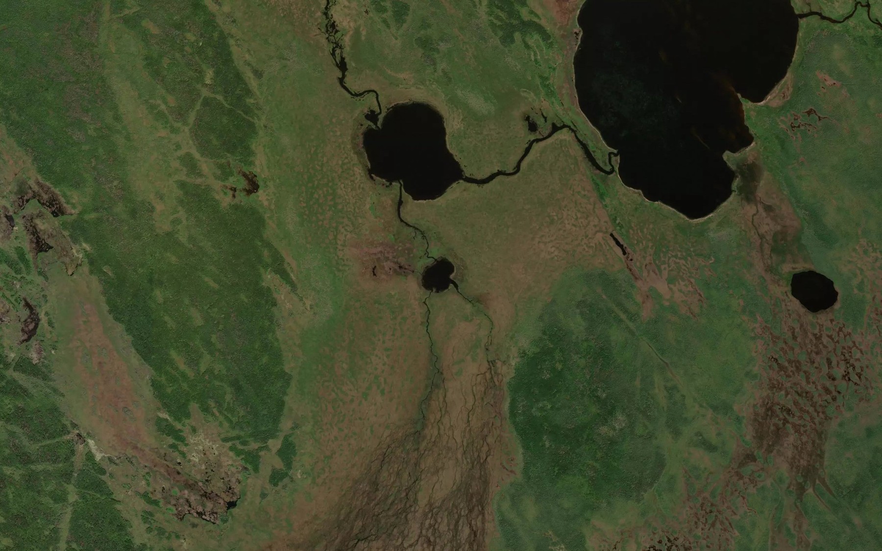 Satellite map of the Tiny Pine Lake