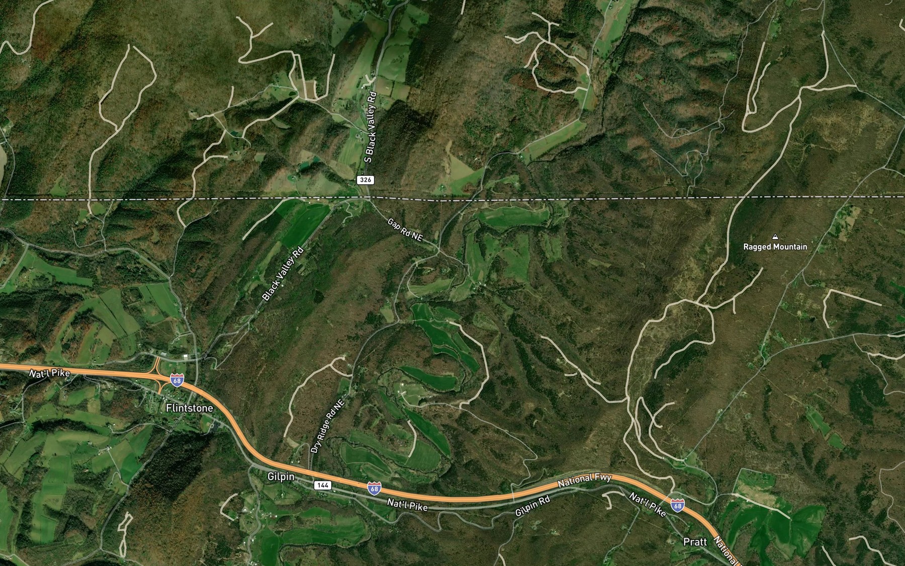 Satellite map of the Amorine Branch