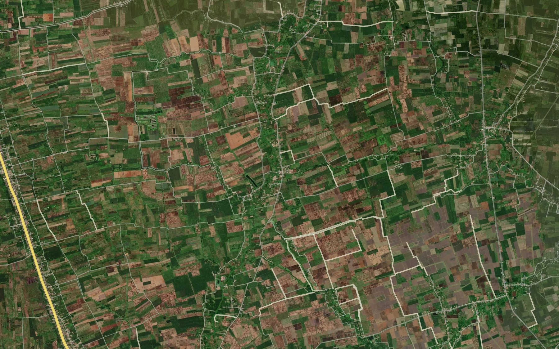 Satellite map of the Khlong Wat Lao