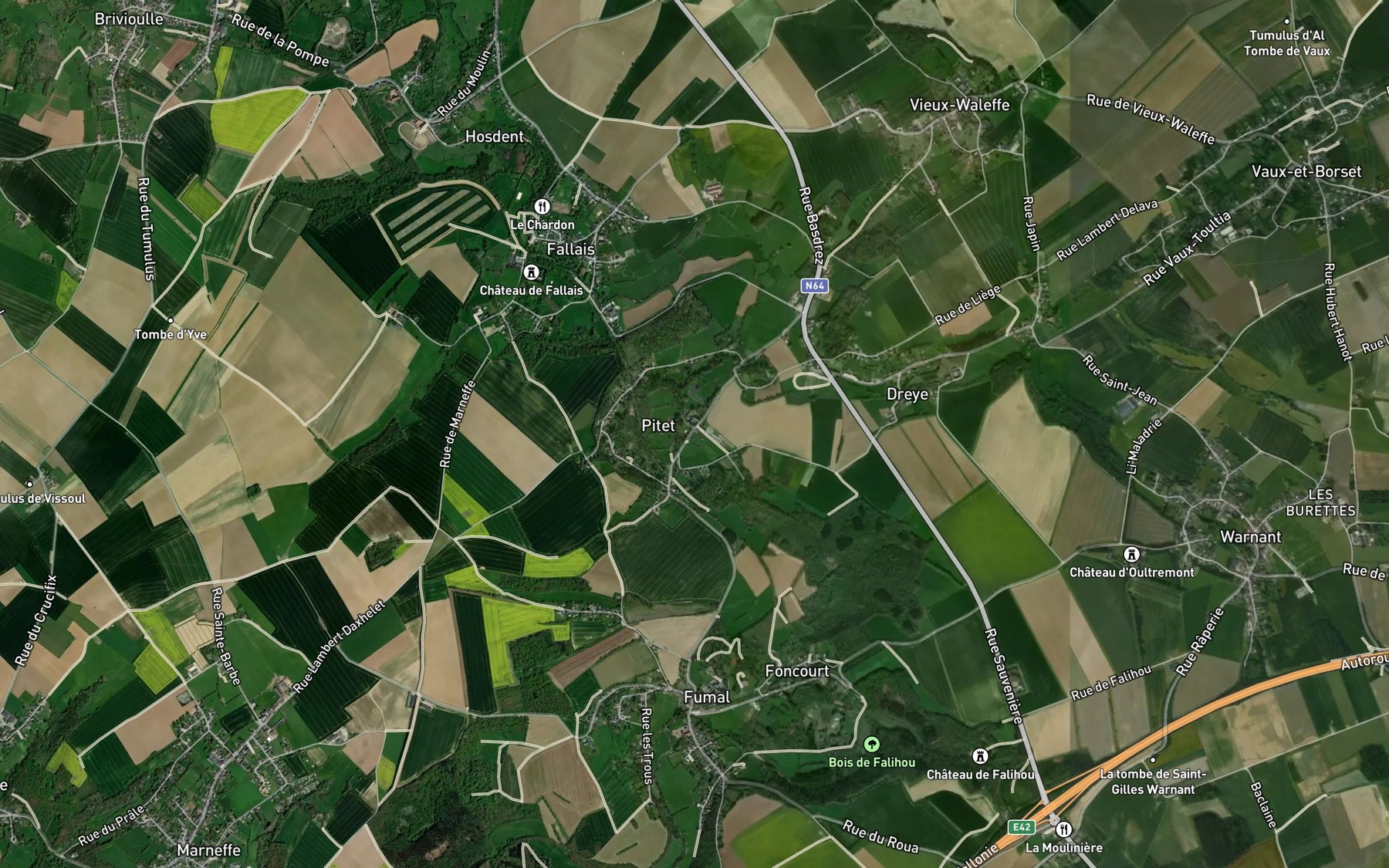 Satellite map of the Dreye