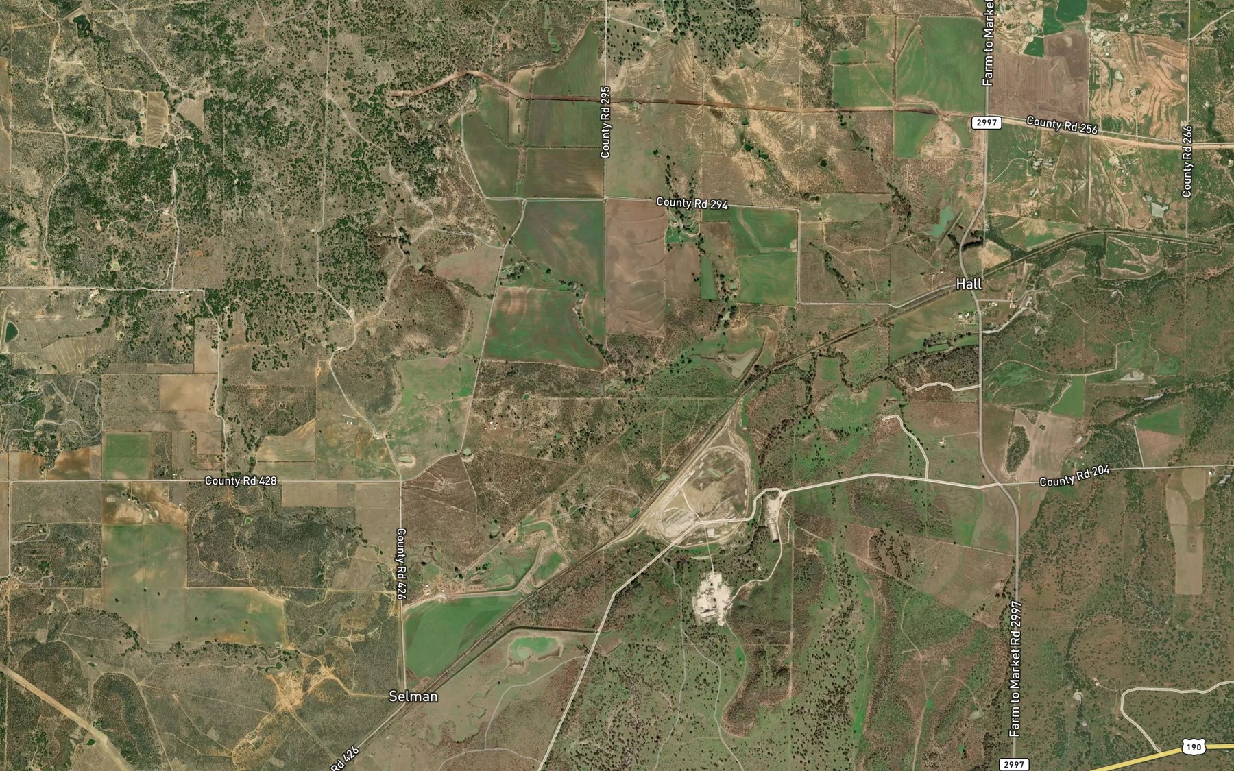 Satellite map of the Soil Conservation Service Site 4 Reservoir