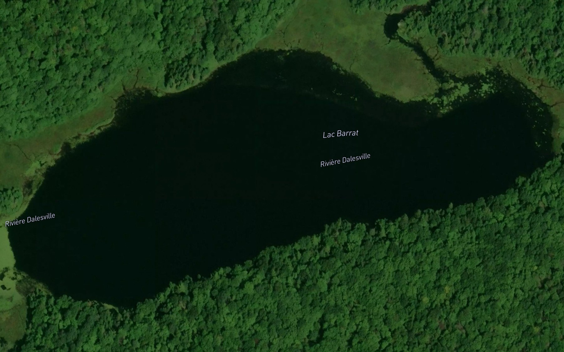 Satellite map of the Lac Barrat