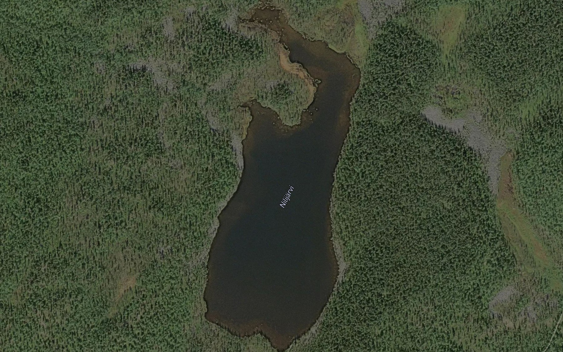 Satellite map of the Stabbursvatnet