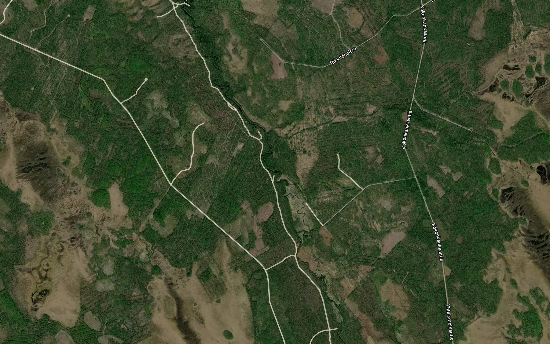Satellite map of the Paijanne