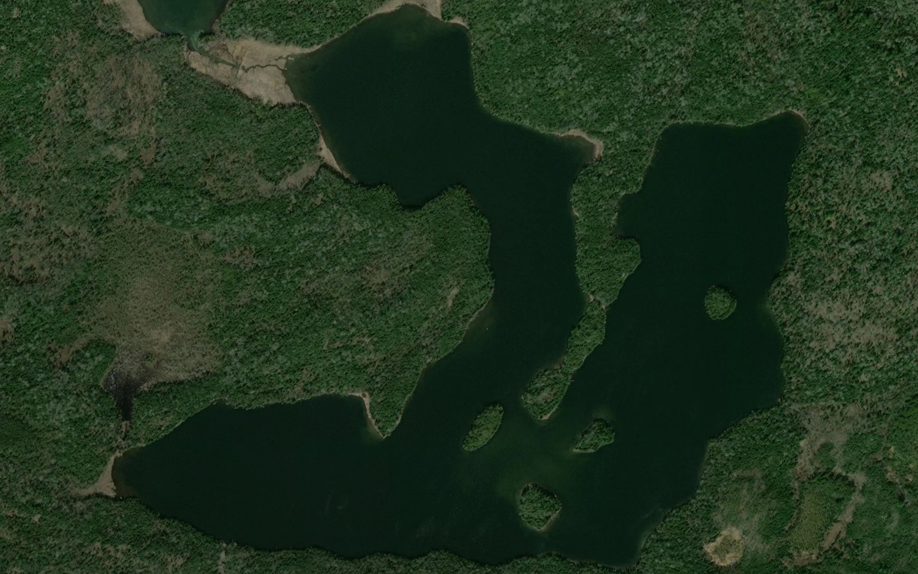 Satellite map of the Lower Furlonge Lake