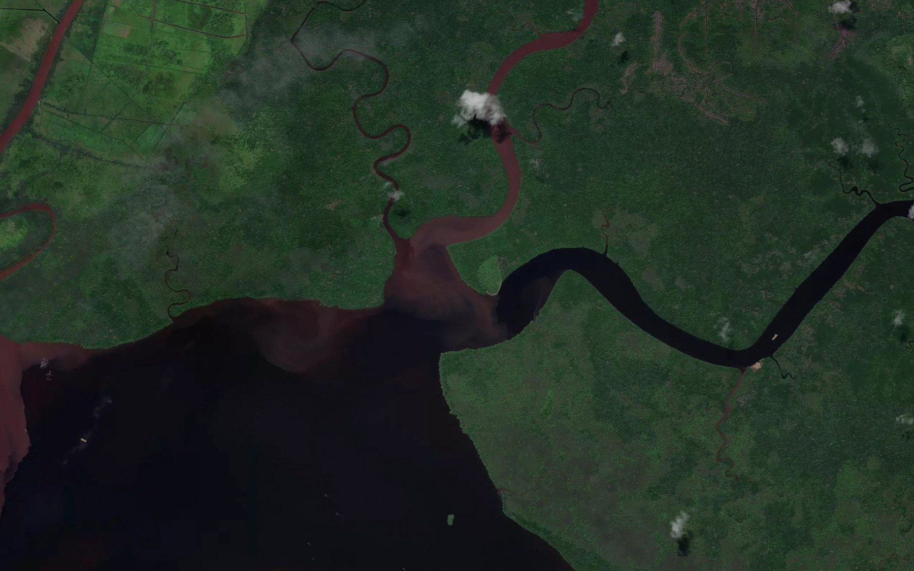 Satellite map of the Sungai Ratak