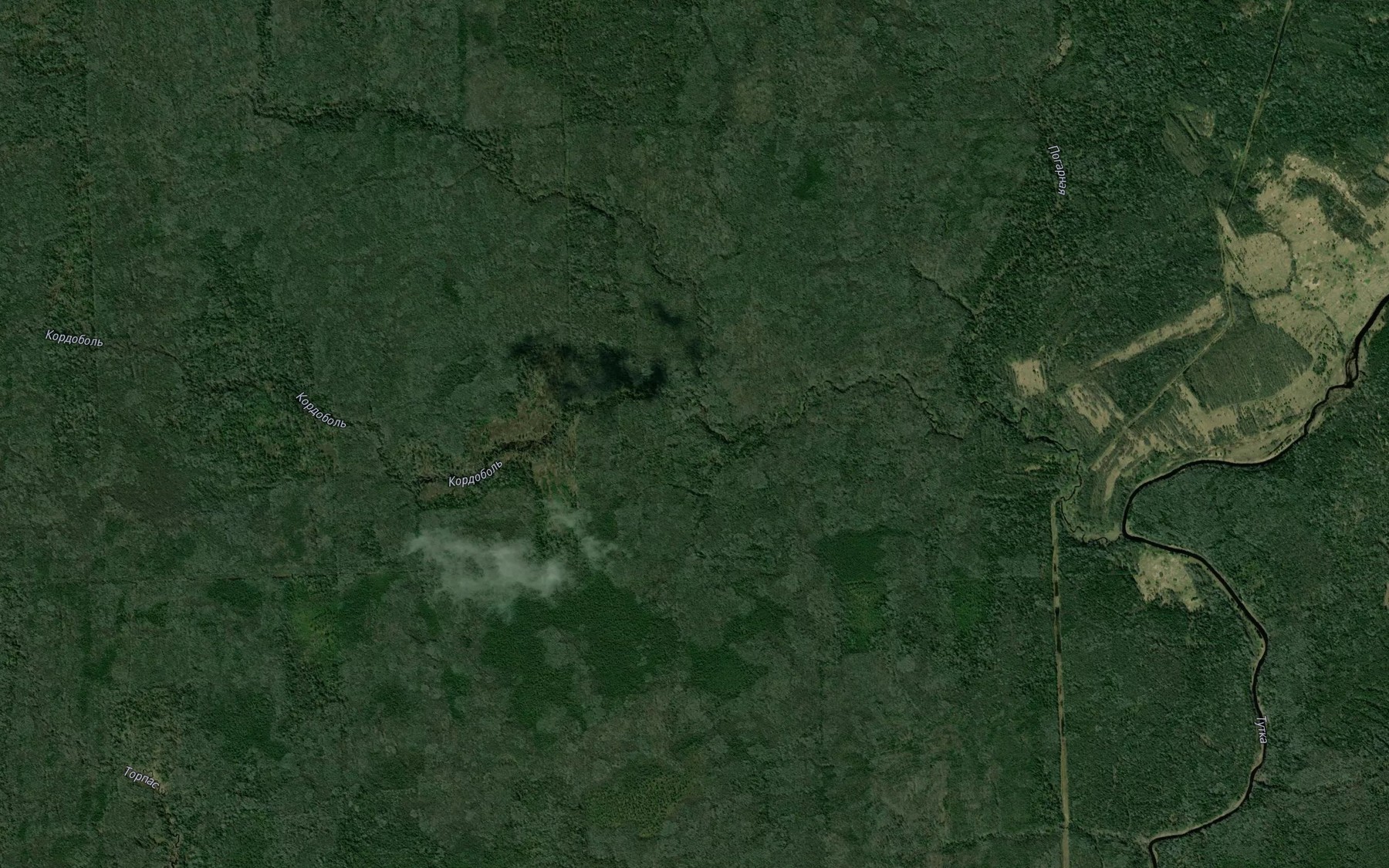 Satellite map of the Ivovets