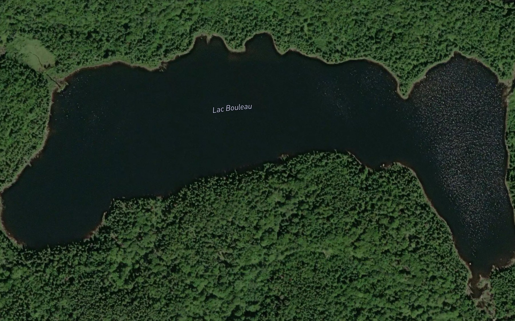 Satellite map of the Lac Bouleau