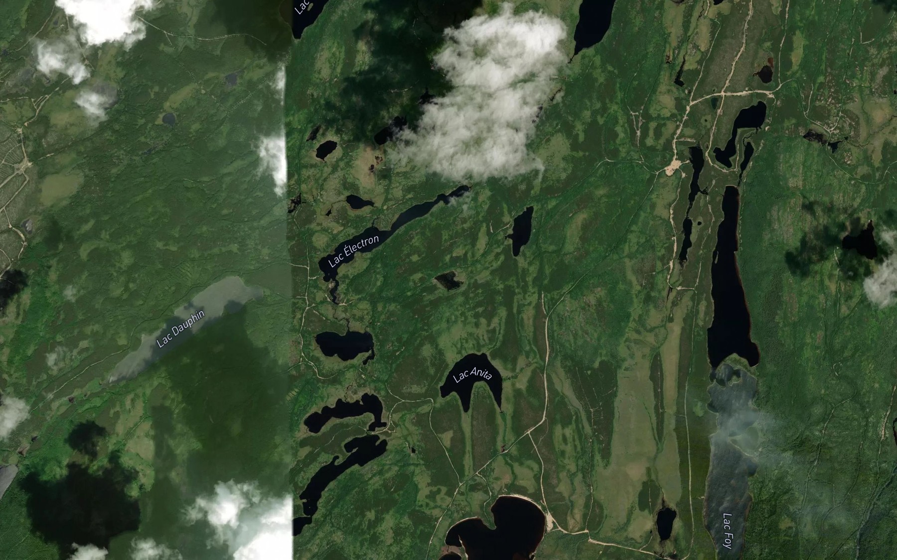 Satellite map of the Lac Ion