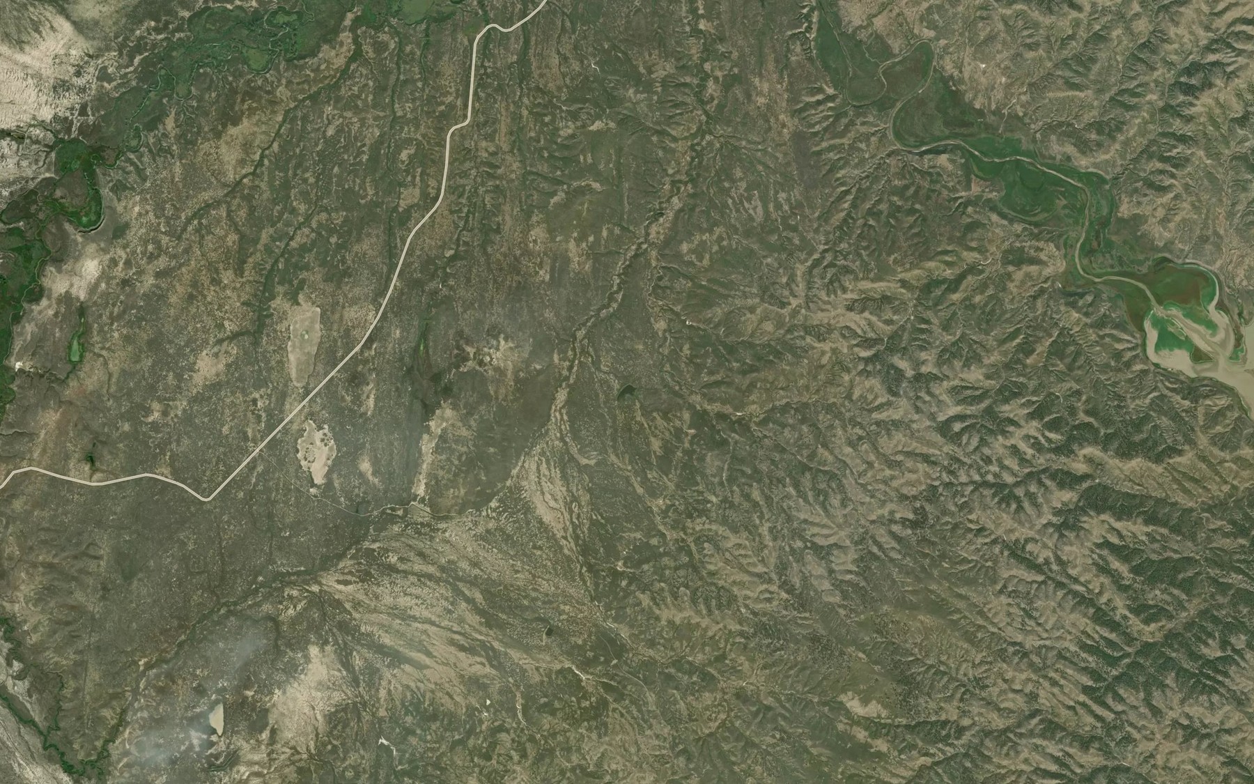 Satellite map of the Martin Retaining Pit