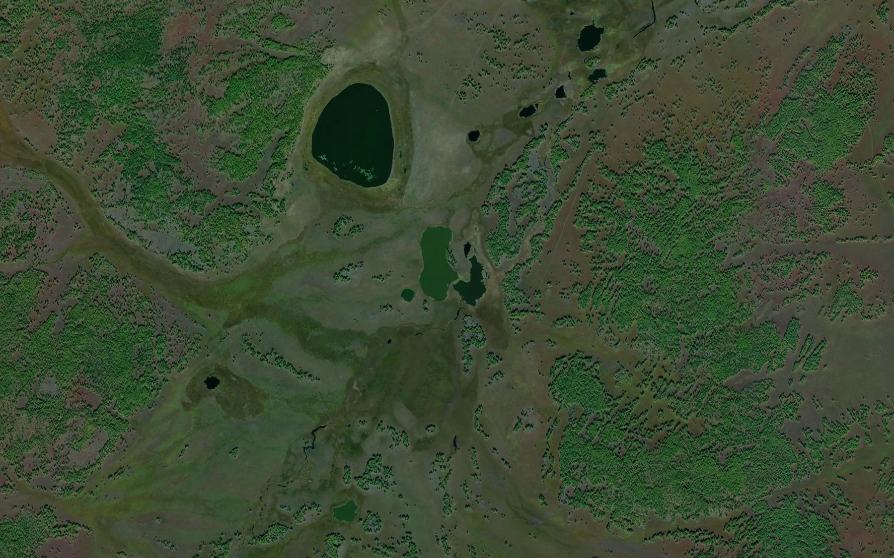 Satellite map of the Ozero Barun-Khiagda