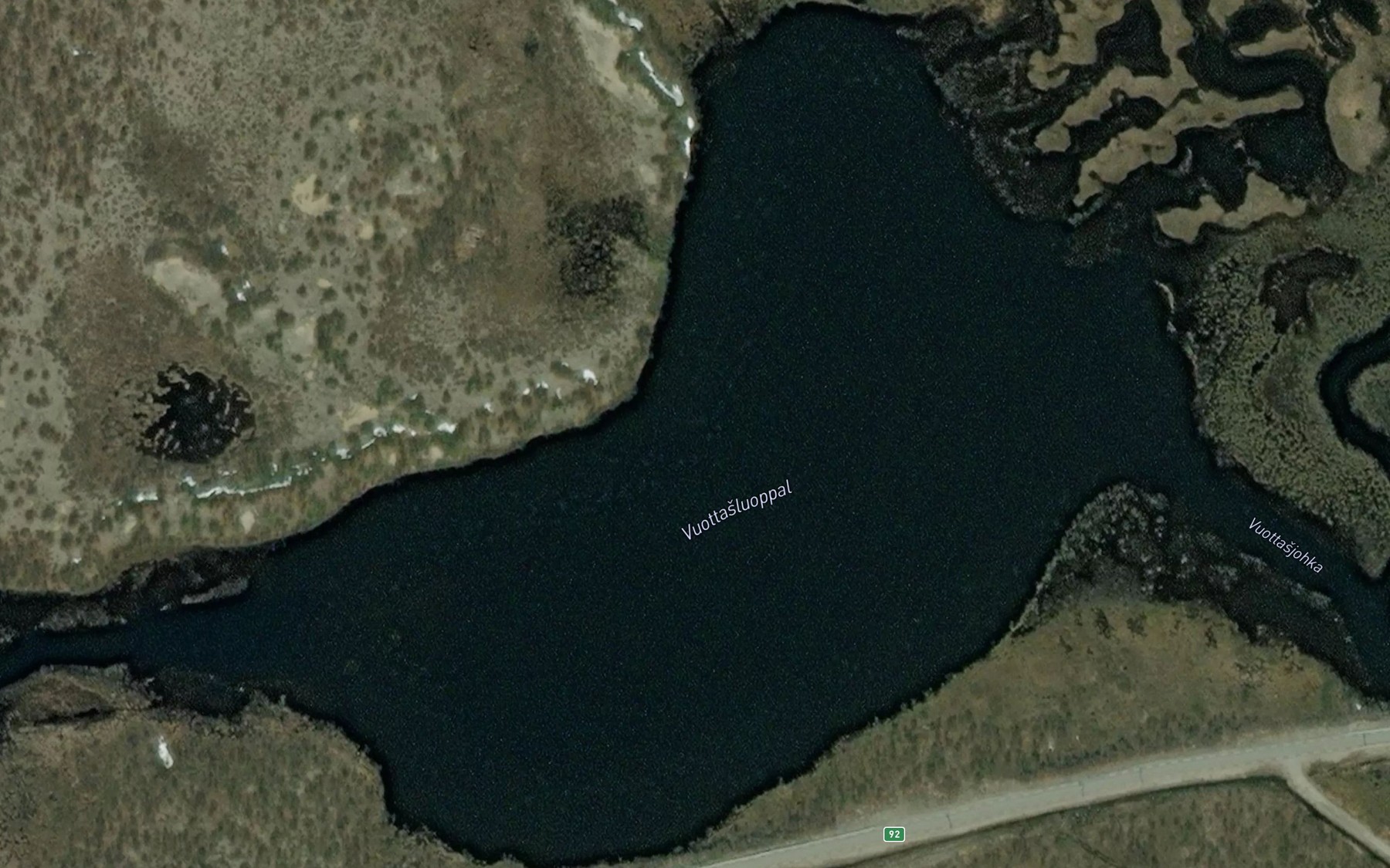 Satellite map of the Vuoddasluobbal