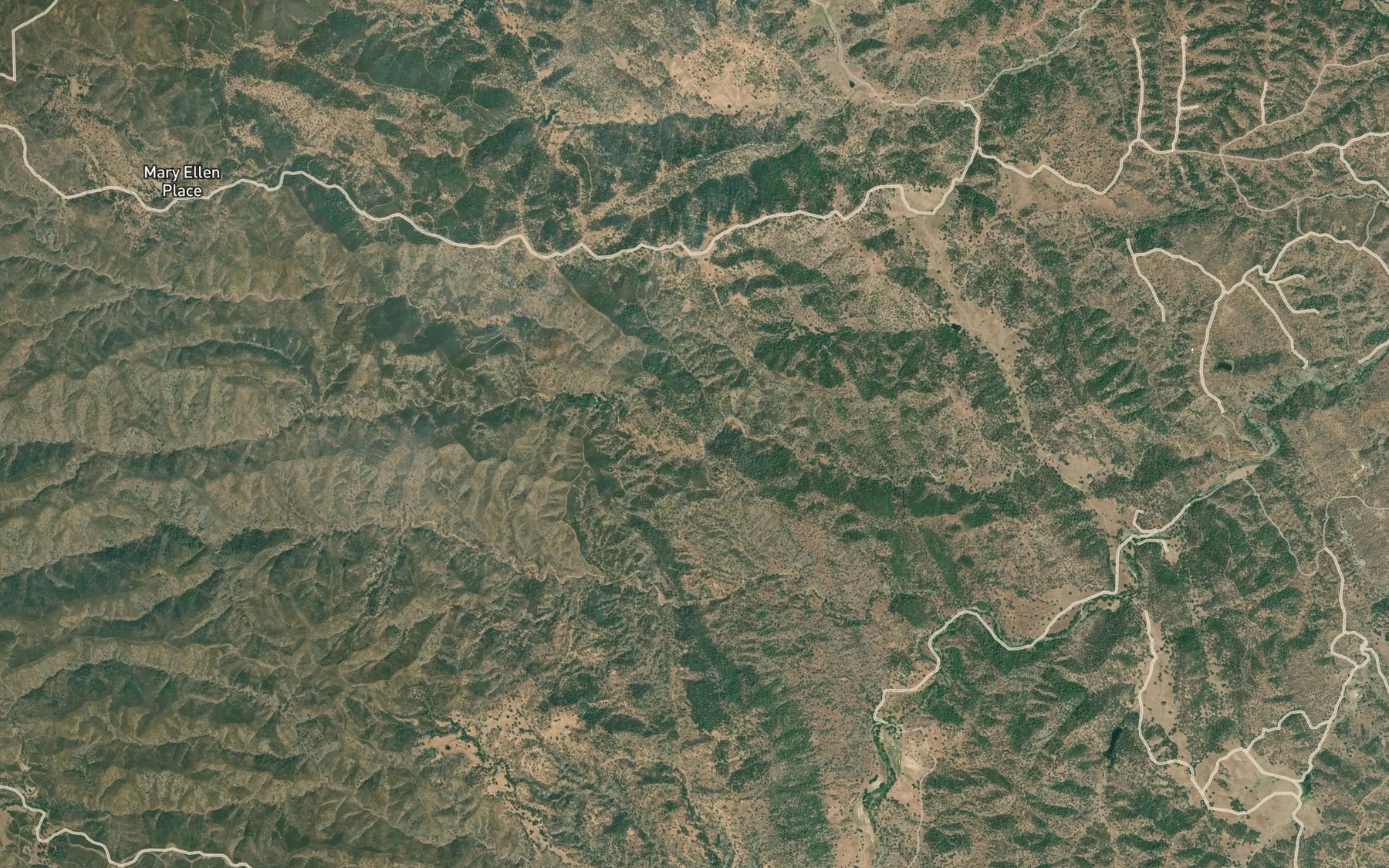 Satellite map of the Spring Branch