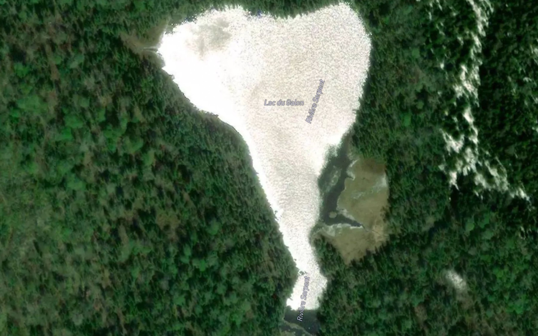 Satellite map of the Lac du Galon