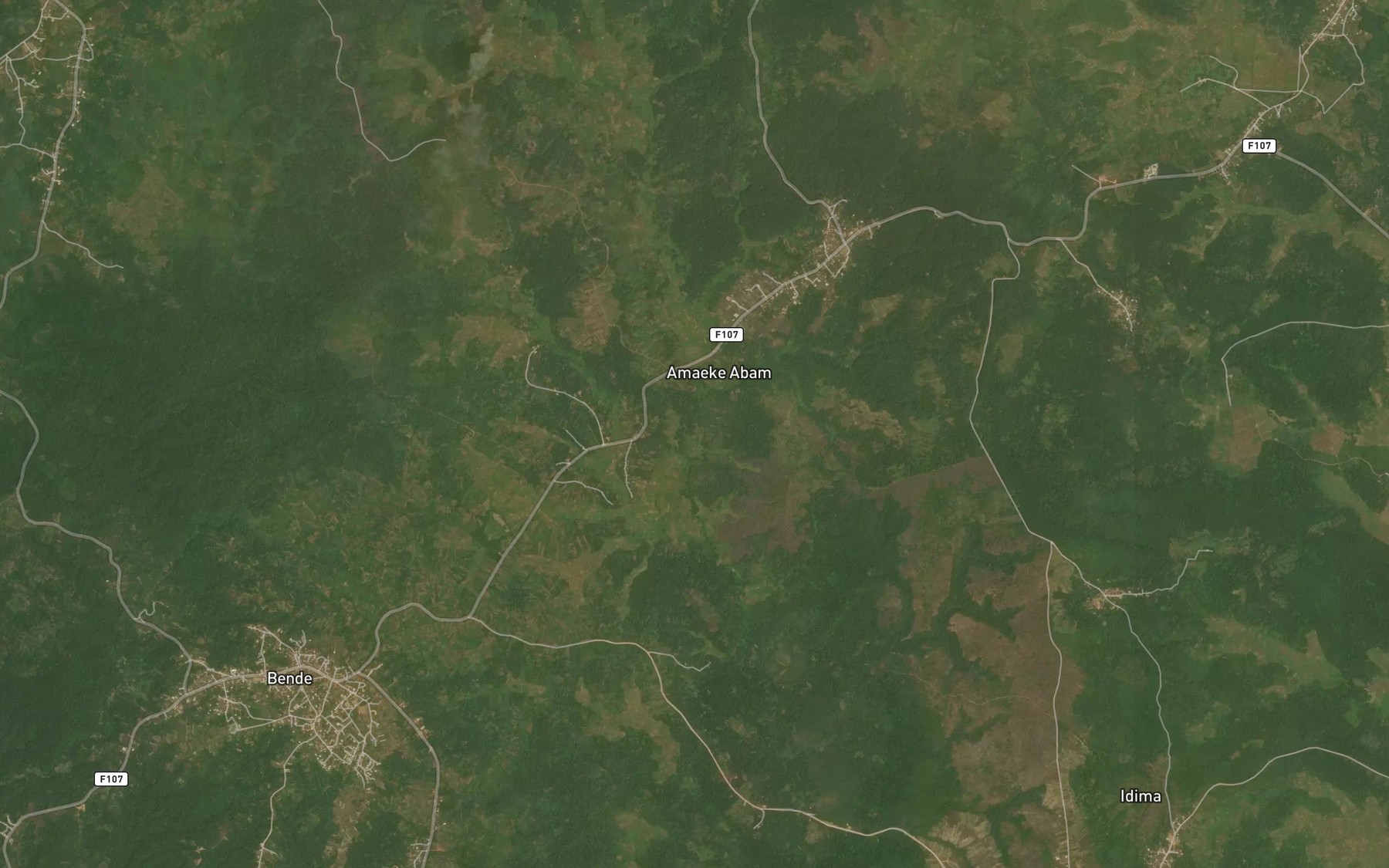 Satellite map of the River Idonyi