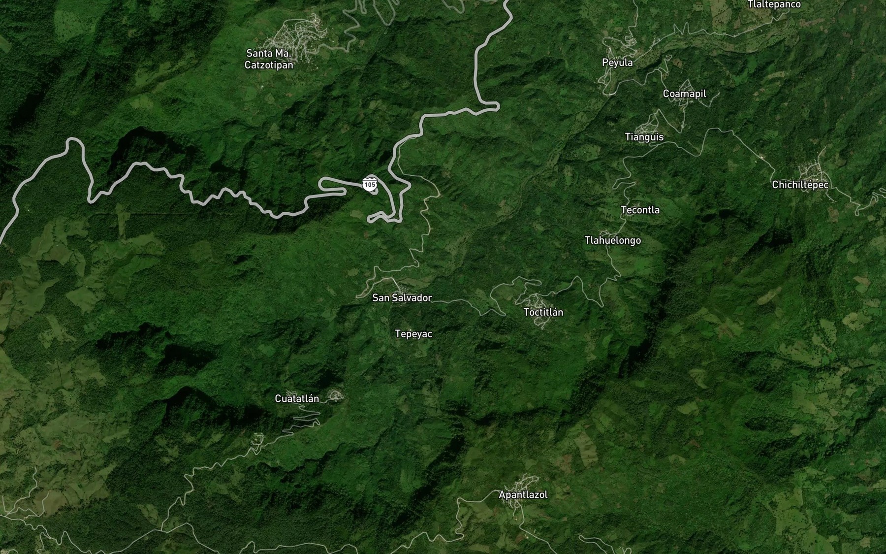 Satellite map of the Quizolatl