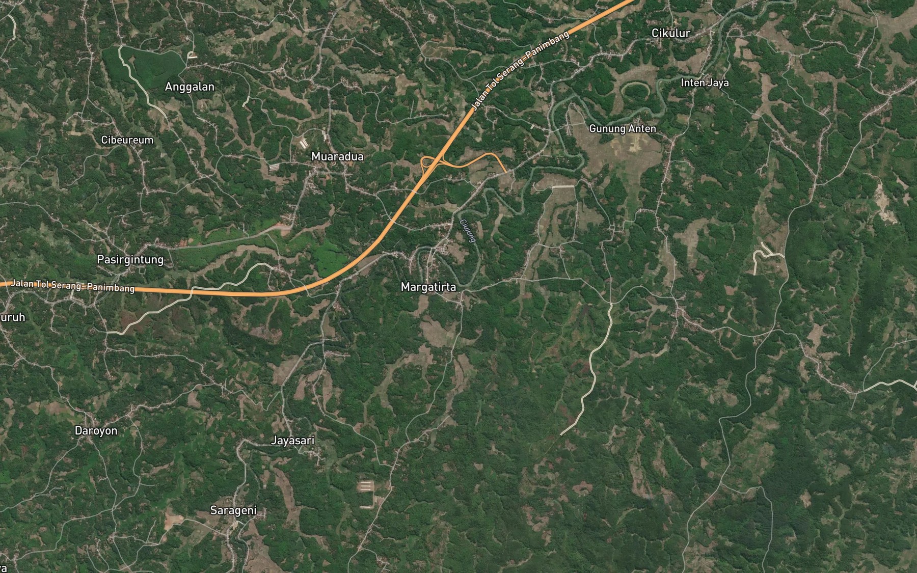 Satellite map of the Ci Baya