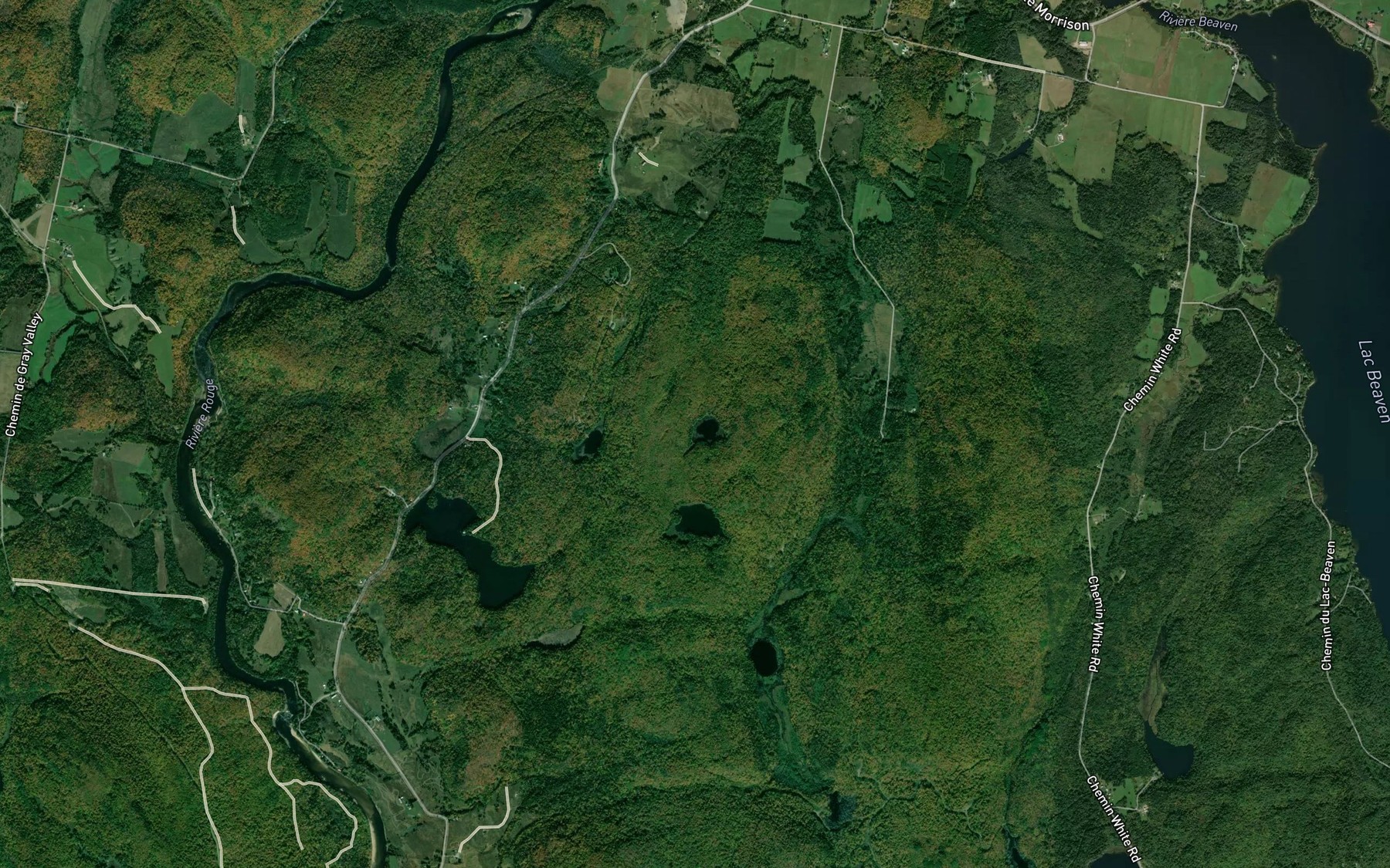 Satellite map of the Lac Mud