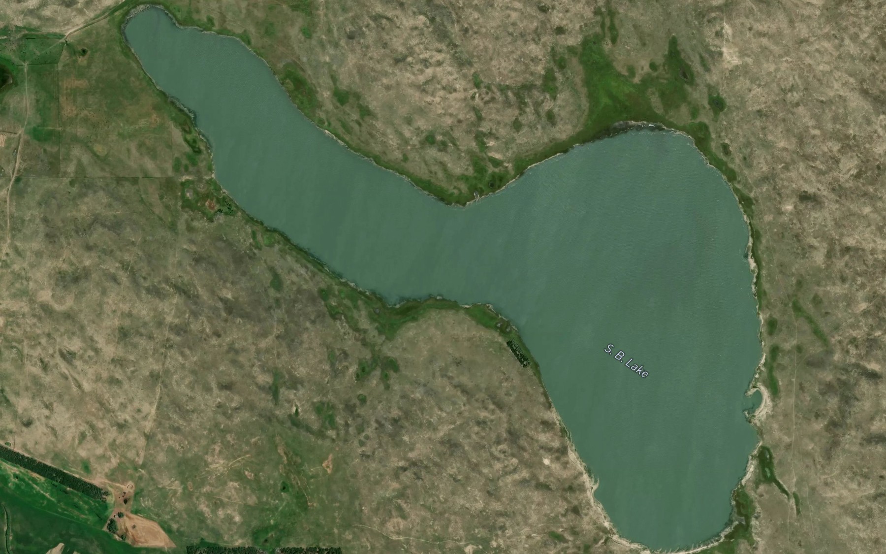 Satellite map of the S B Lake