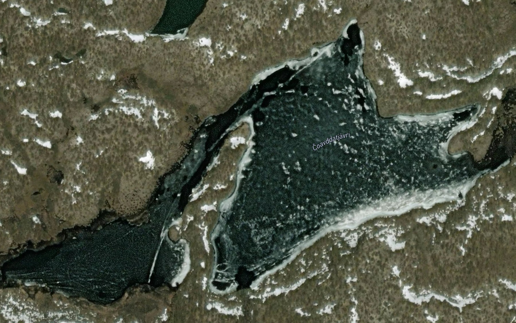 Satellite map of the Cuovdatjavri