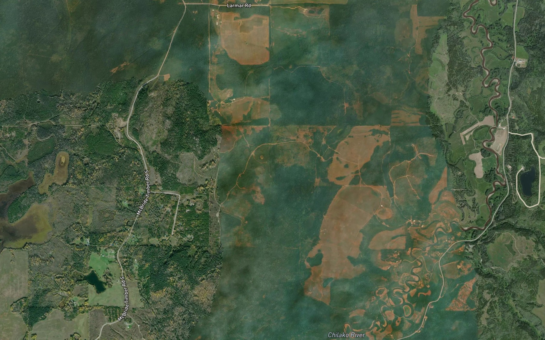 Satellite map of the MacDonald Pond