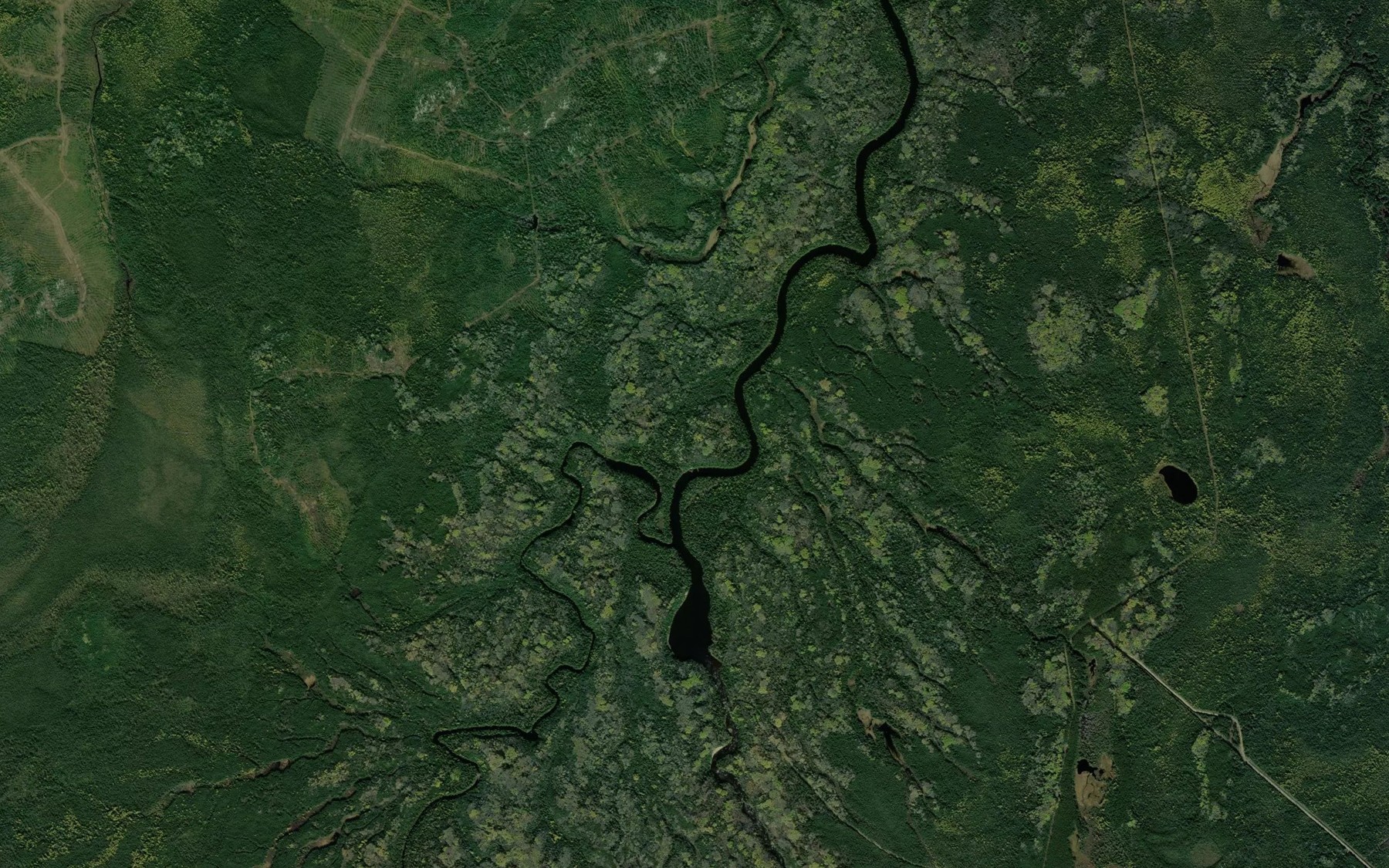 Satellite map of the Dunrankin River
