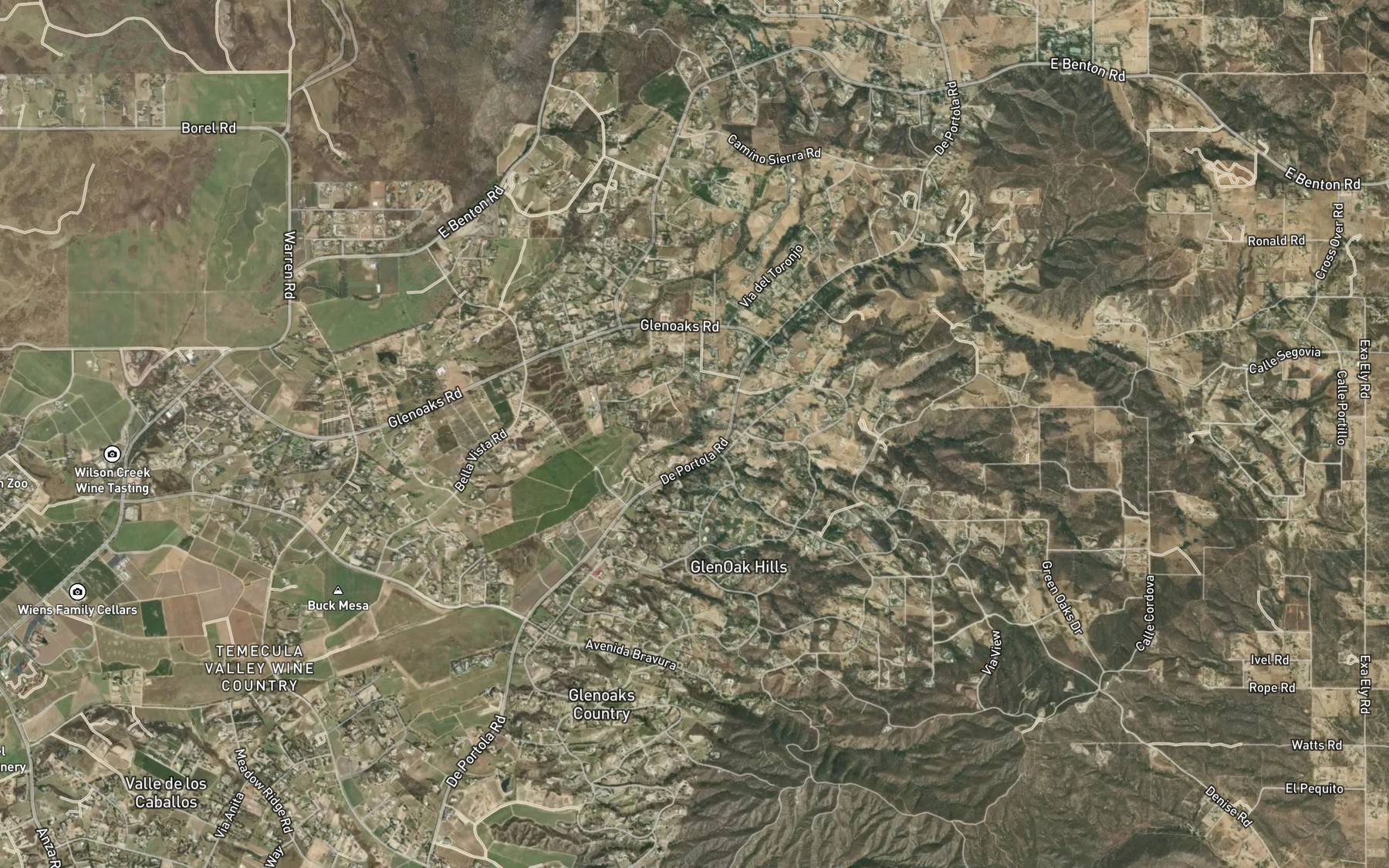 Satellite map of the Adobe Spring