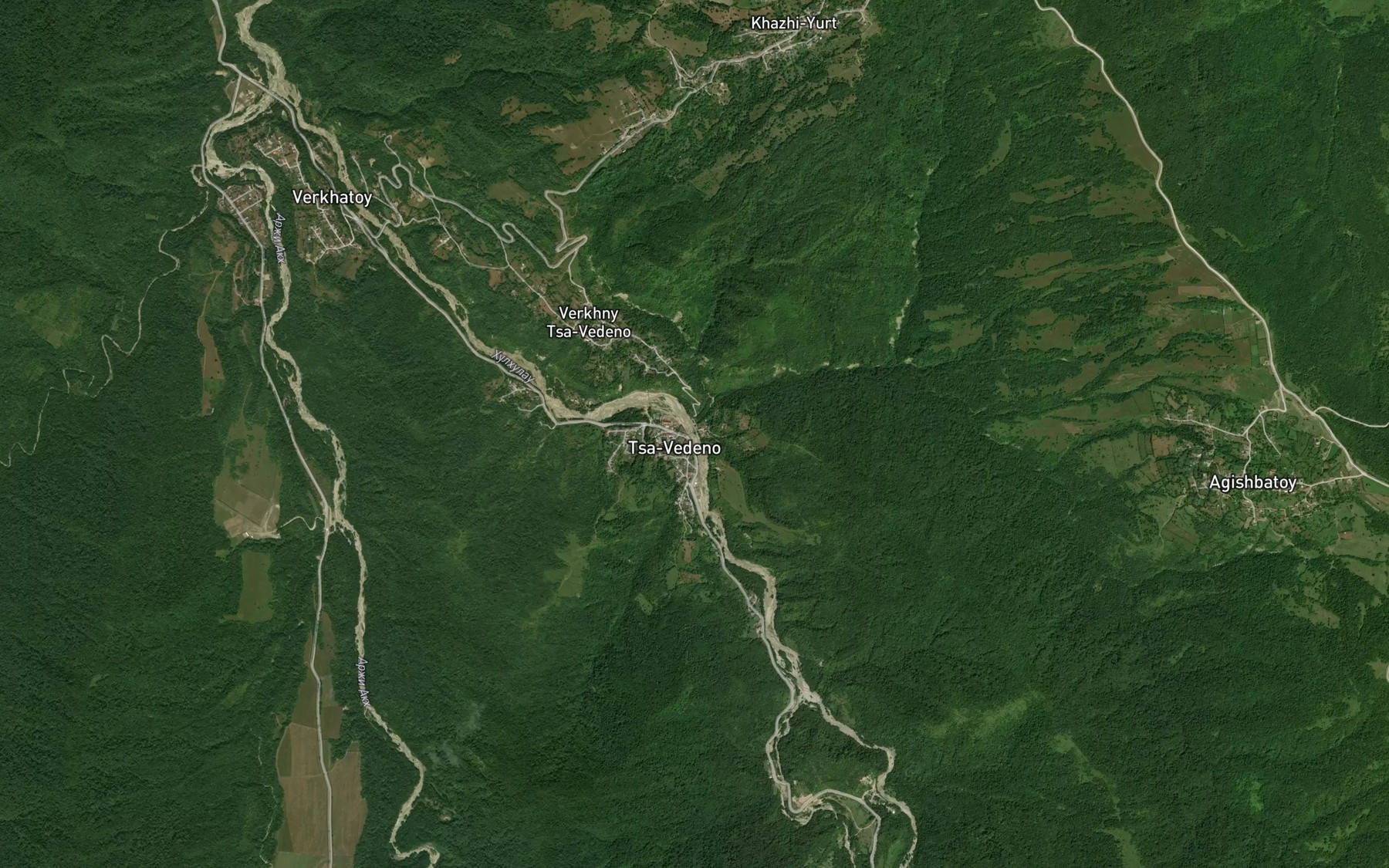 Satellite map of the Bulk