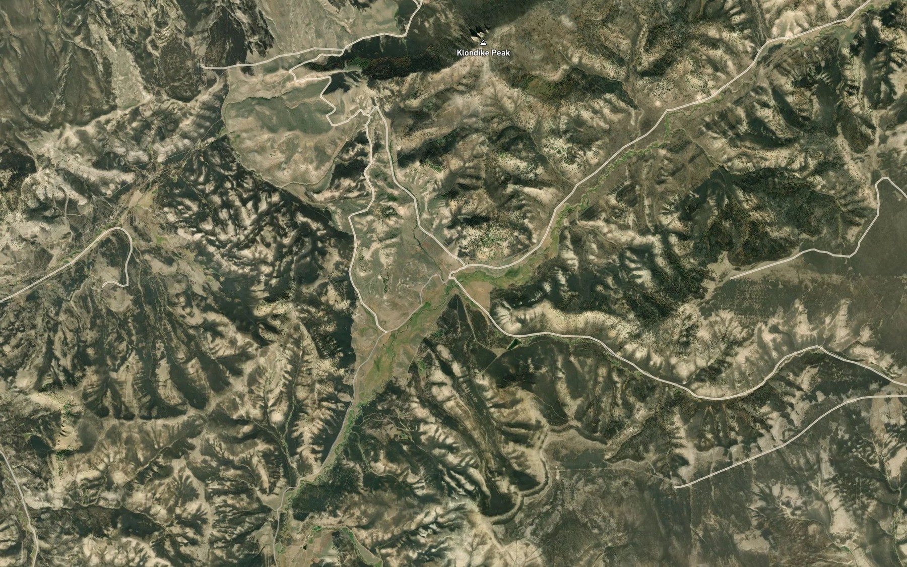Satellite map of the Pine Creek