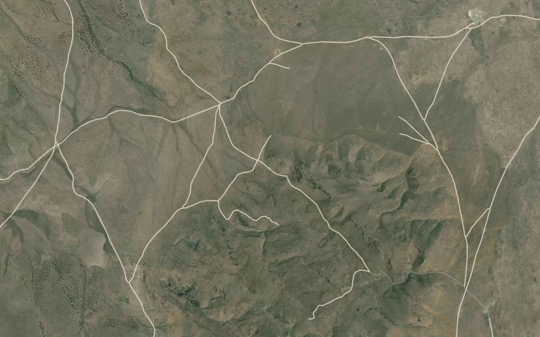 Satellite map of the North Sheep Mountain Reservoir