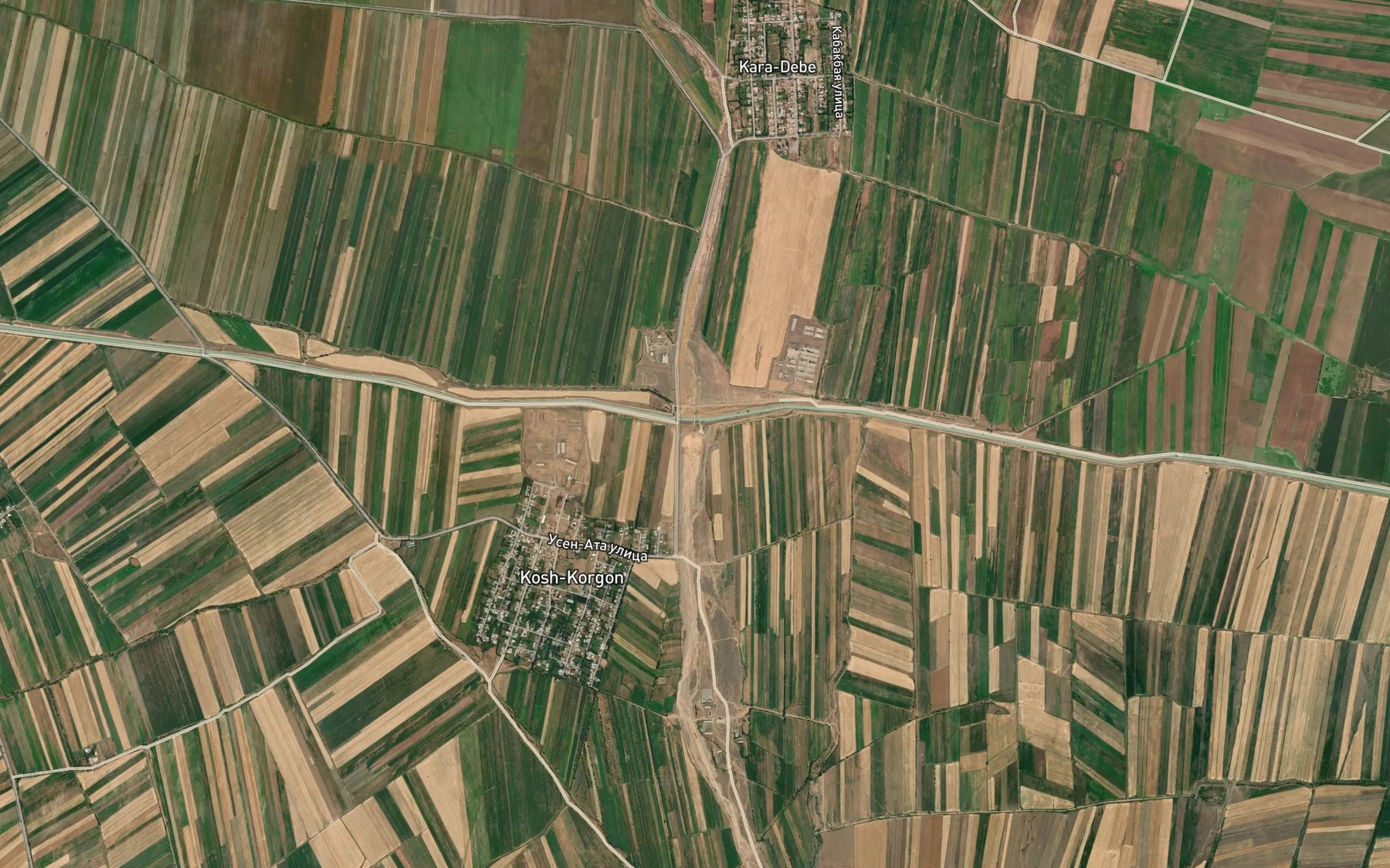 Satellite map of the Kyzyl-Suu