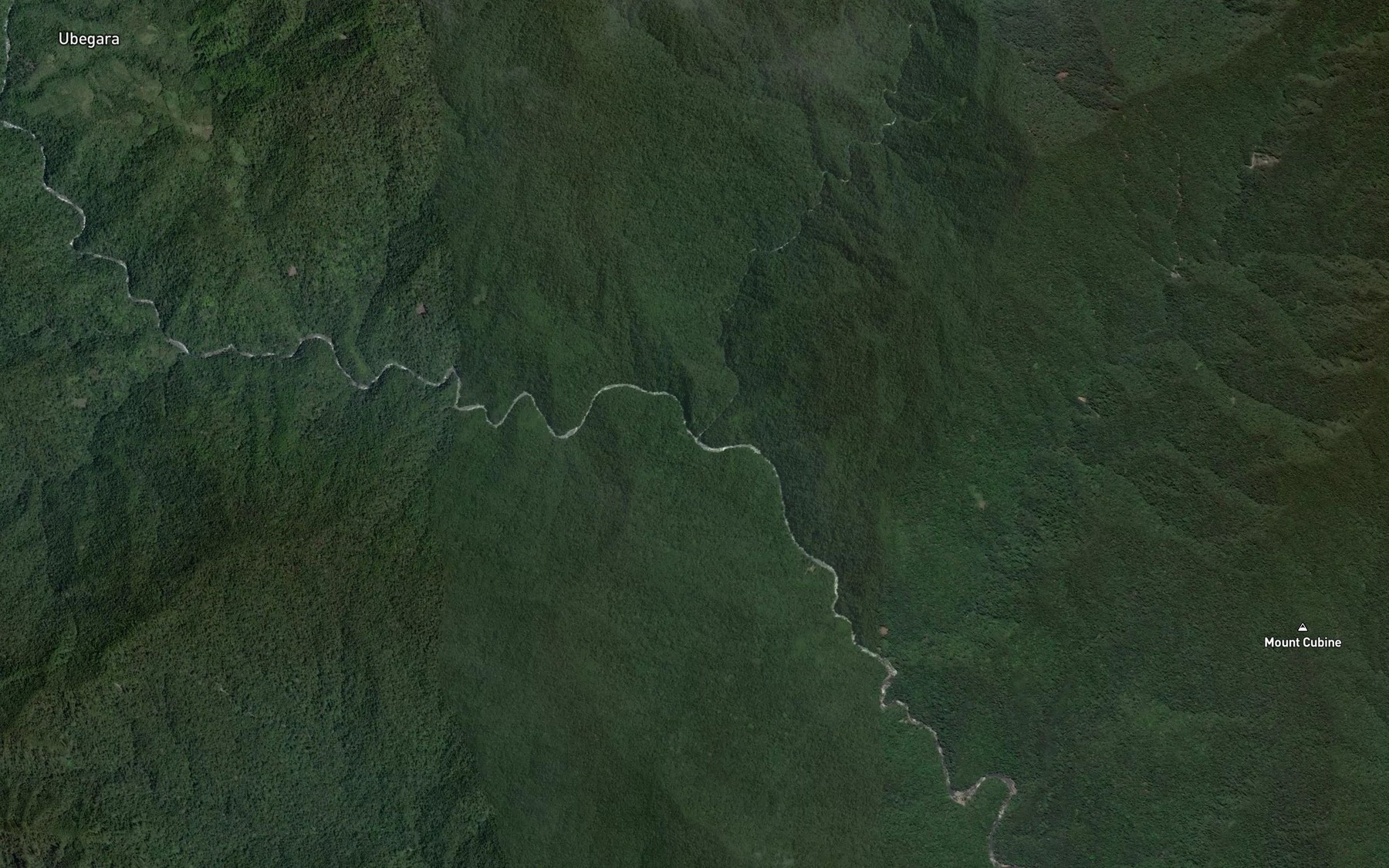 Satellite map of the Dubu River