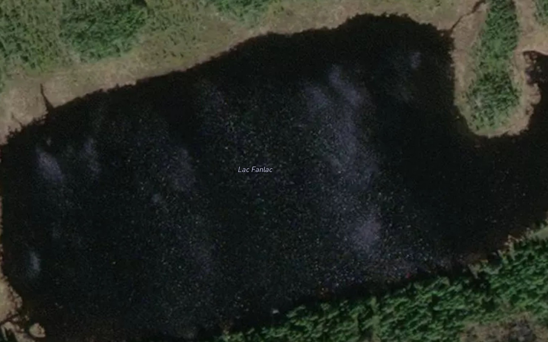 Satellite map of the Lac Fanlac