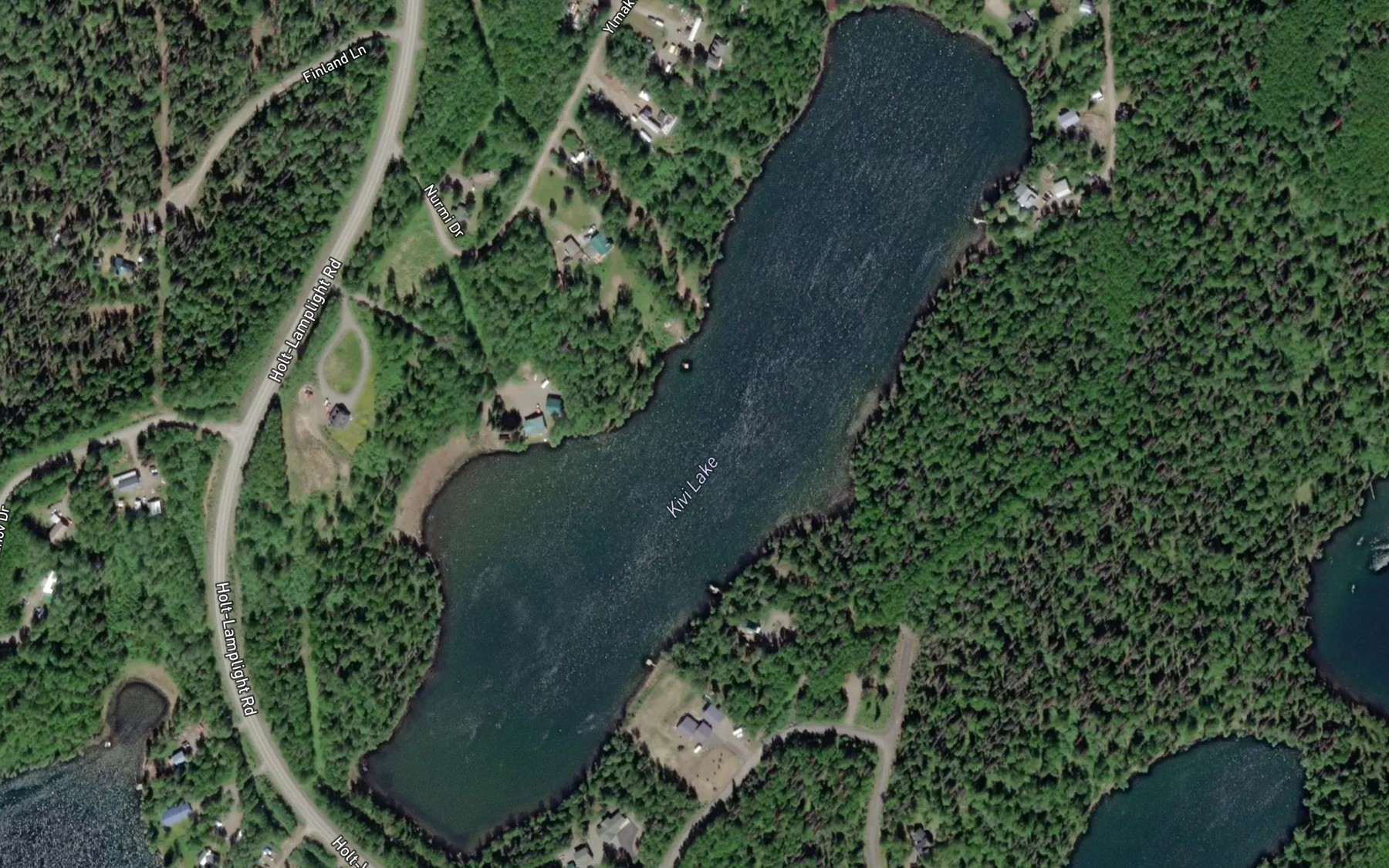 Satellite map of the Kivi Lake