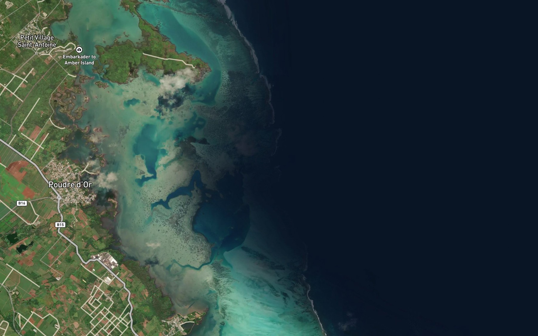 Satellite map of the Passe des Goelettes