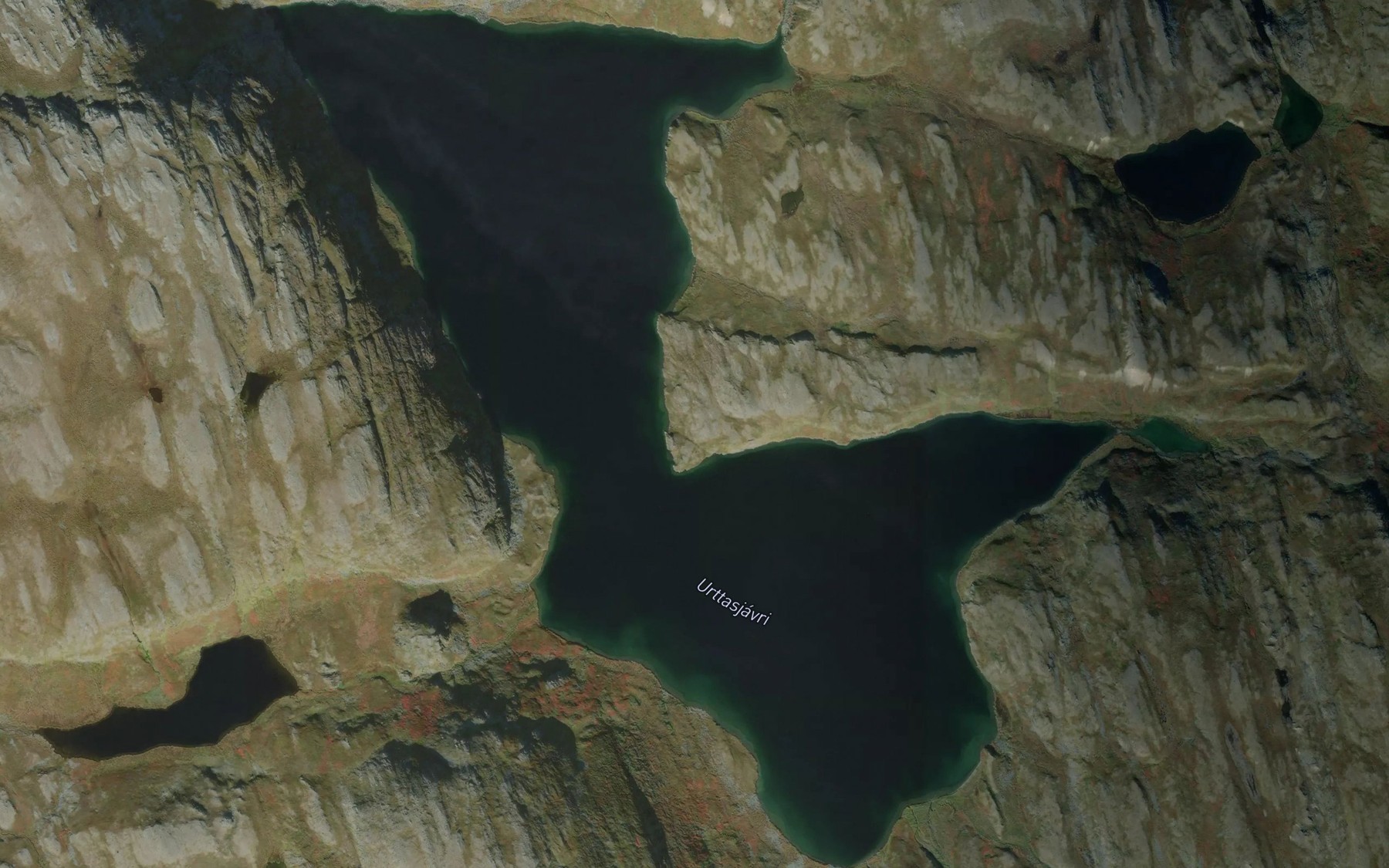 Satellite map of the Urttasjavri