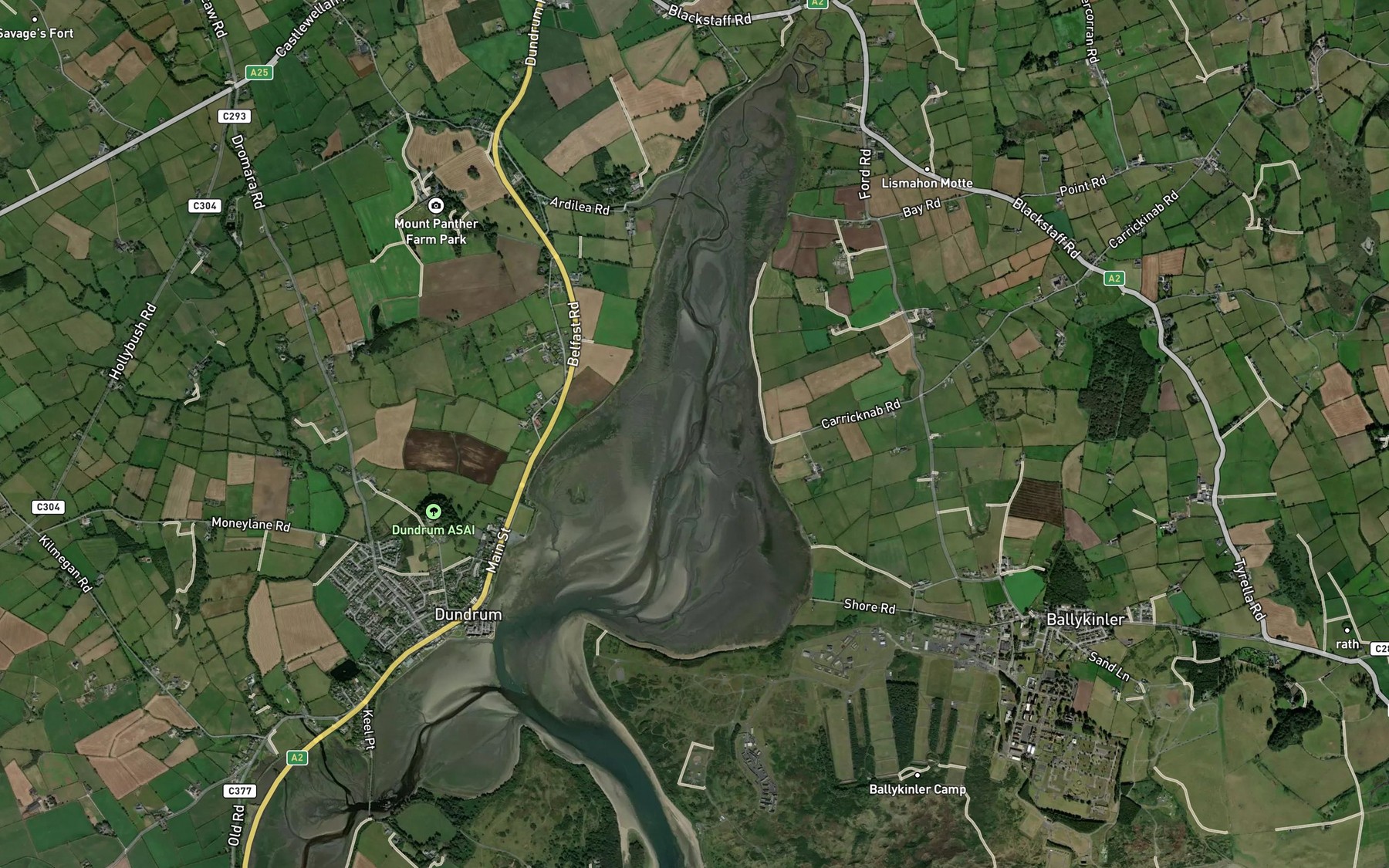 Satellite map of the Dundrum Inner Bay North