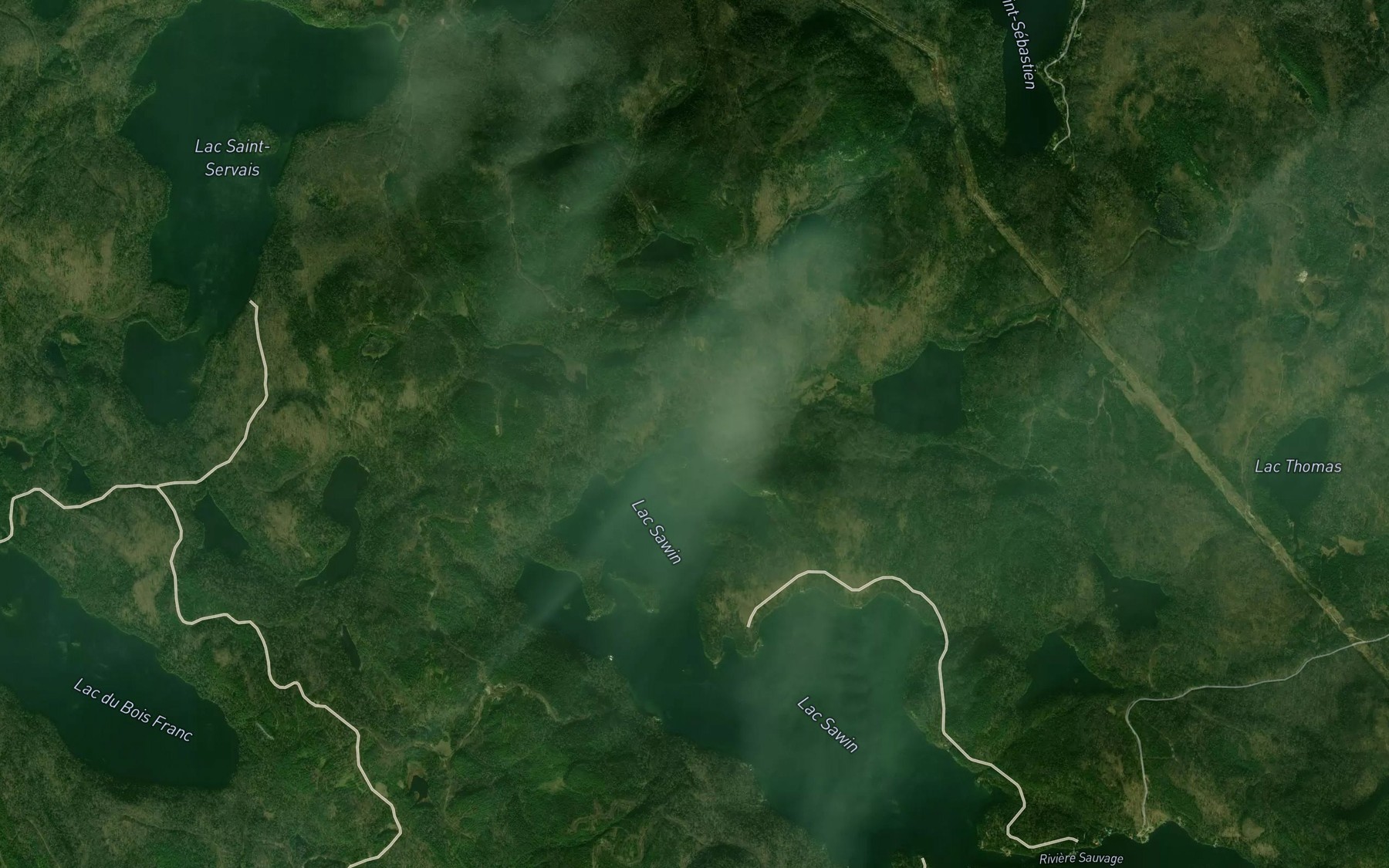 Satellite map of the Baie Rouleau