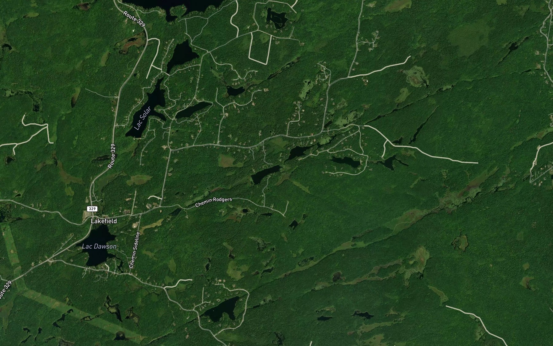 Satellite map of the Lac Ray