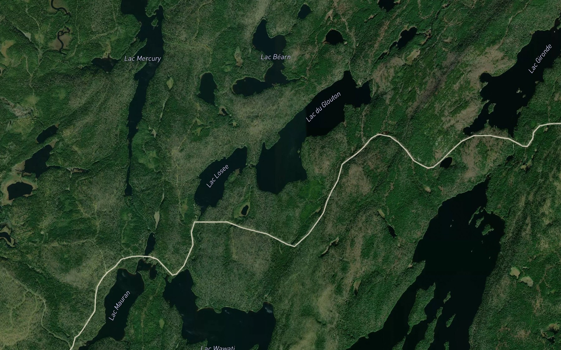 Satellite map of the Lac de l'Oraison