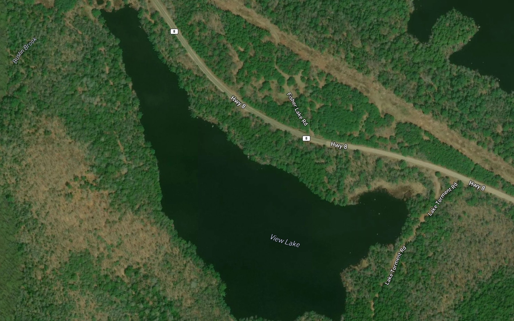 Satellite map of the View Lake