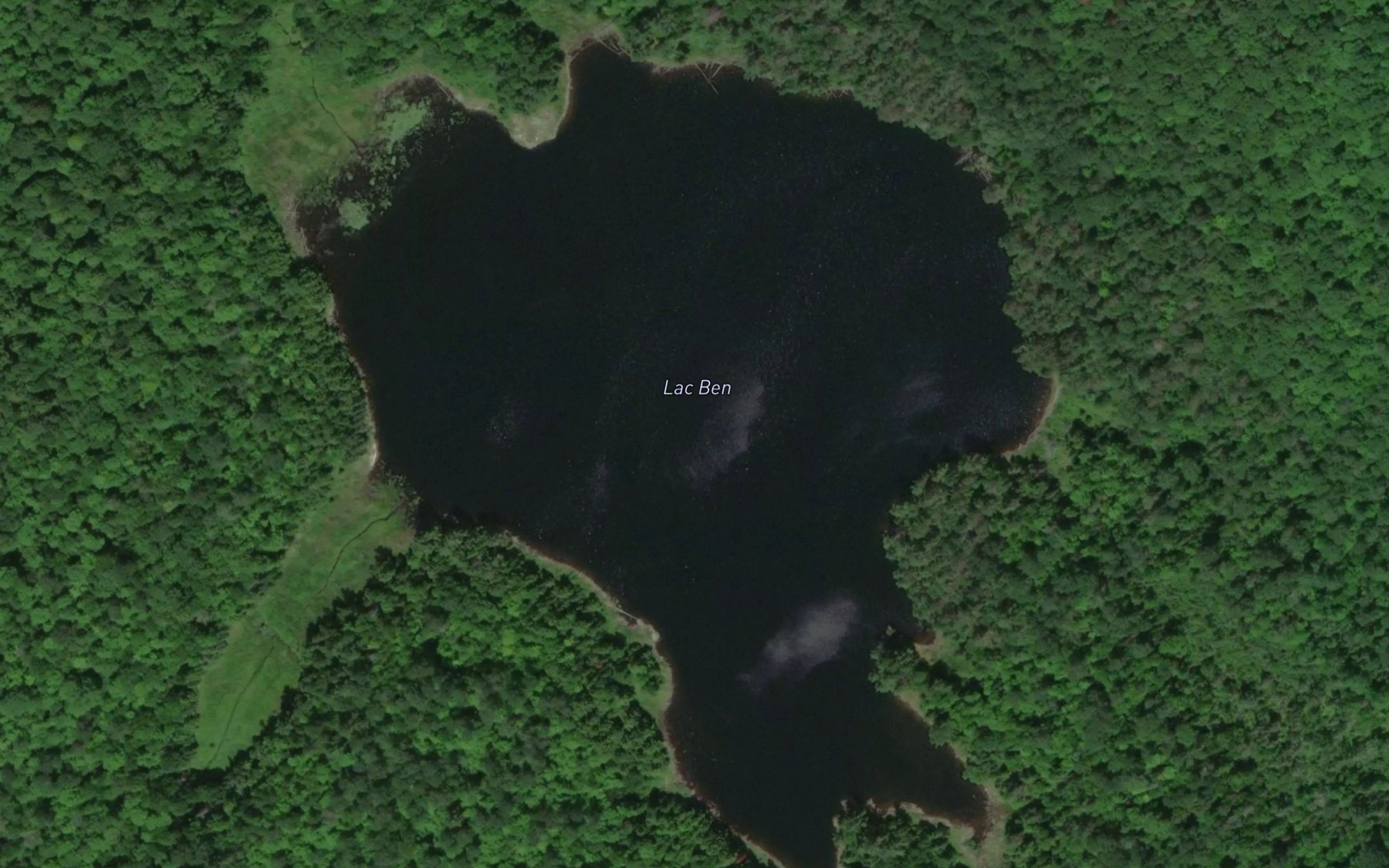 Satellite map of the Lac Ben