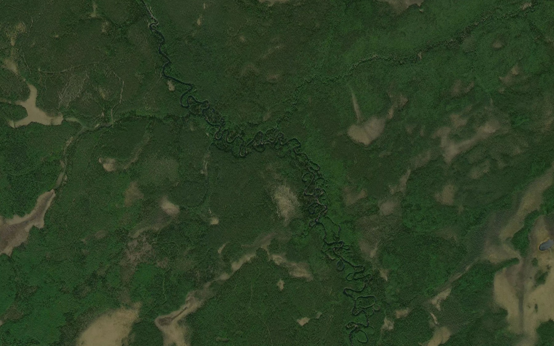 Satellite map of the Gyayel'
